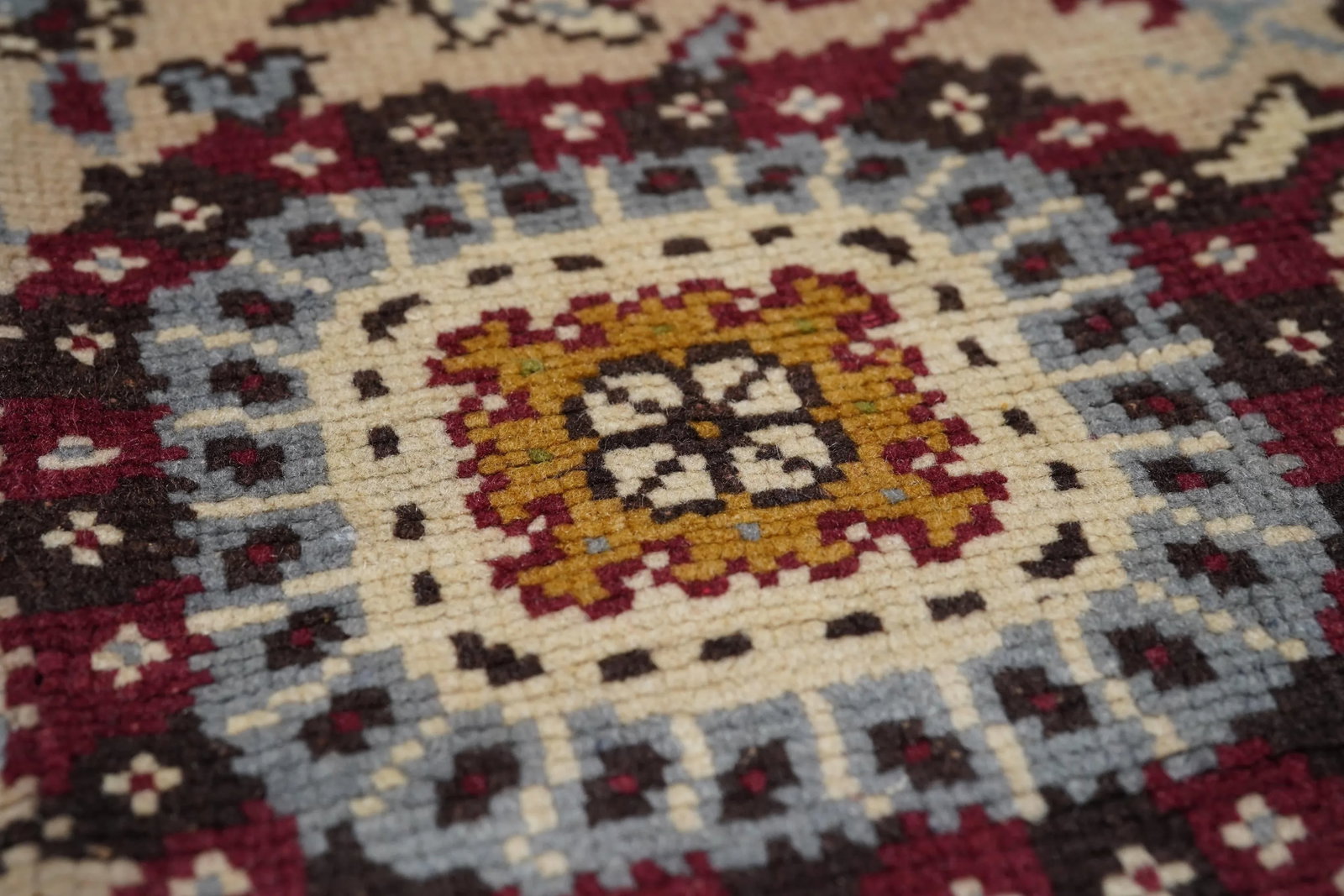 Vintage Turkish Wool Rug 6'3" X 9'3" - 5