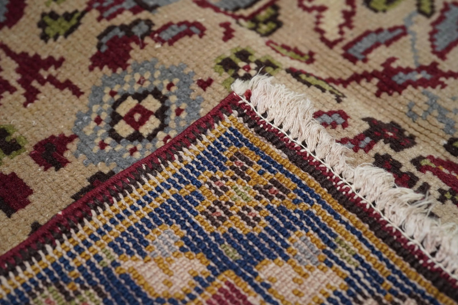 Vintage Turkish Wool Rug 6'3" X 9'3" - 7