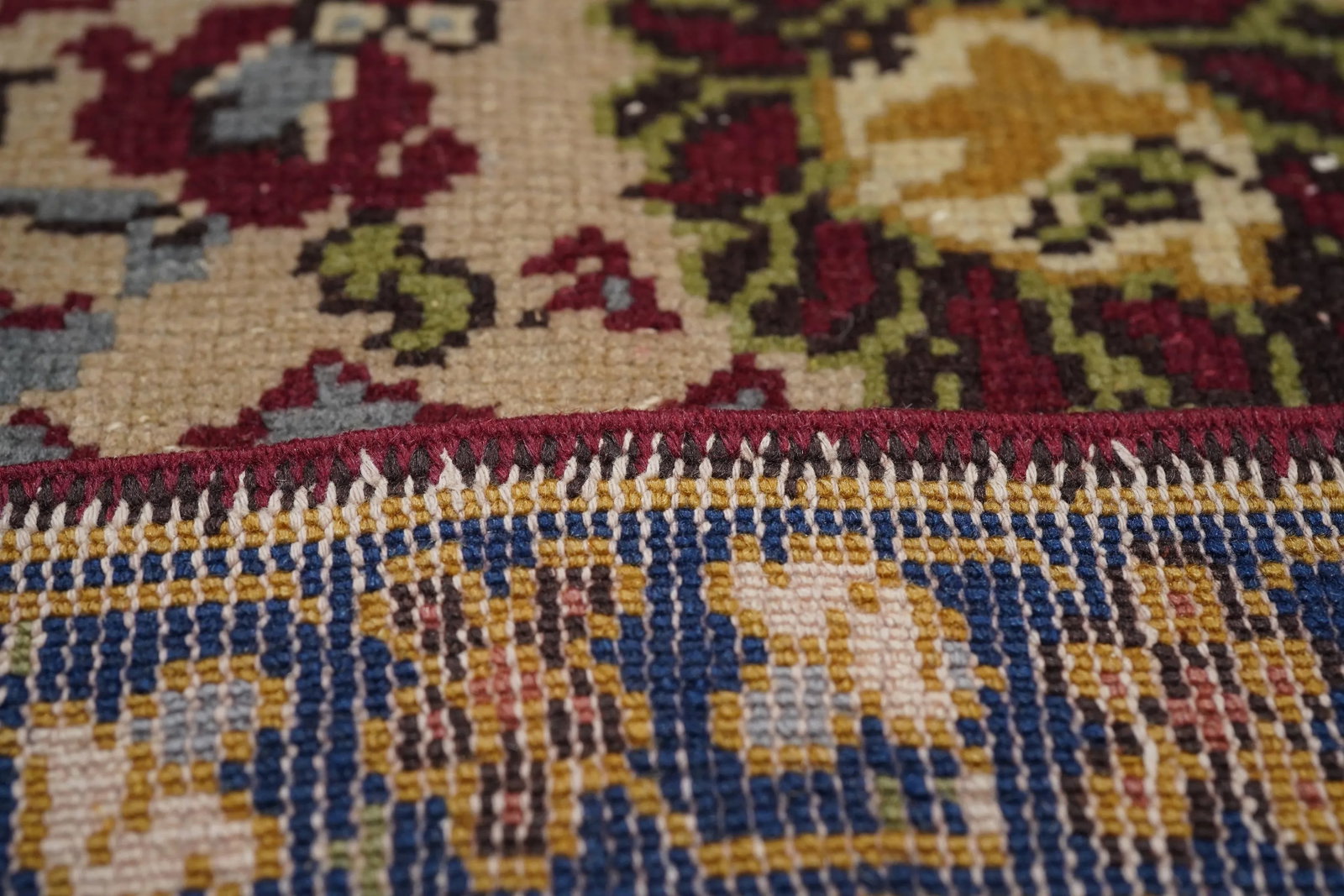 Vintage Turkish Wool Rug 6'3" X 9'3" - 8