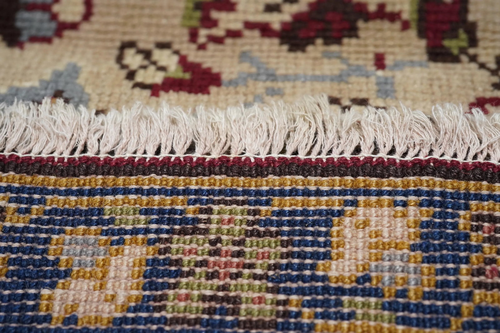 Vintage Turkish Wool Rug 6'3" X 9'3" - 9