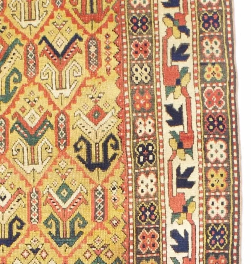 Late 19th Century Kazak Ganjeh Rug 4'1" X 6'0" - 3