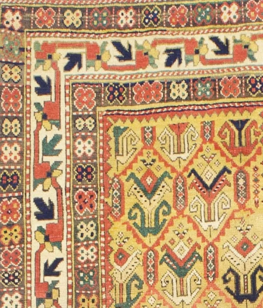 Late 19th Century Kazak Ganjeh Rug 4'1" X 6'0" - 4