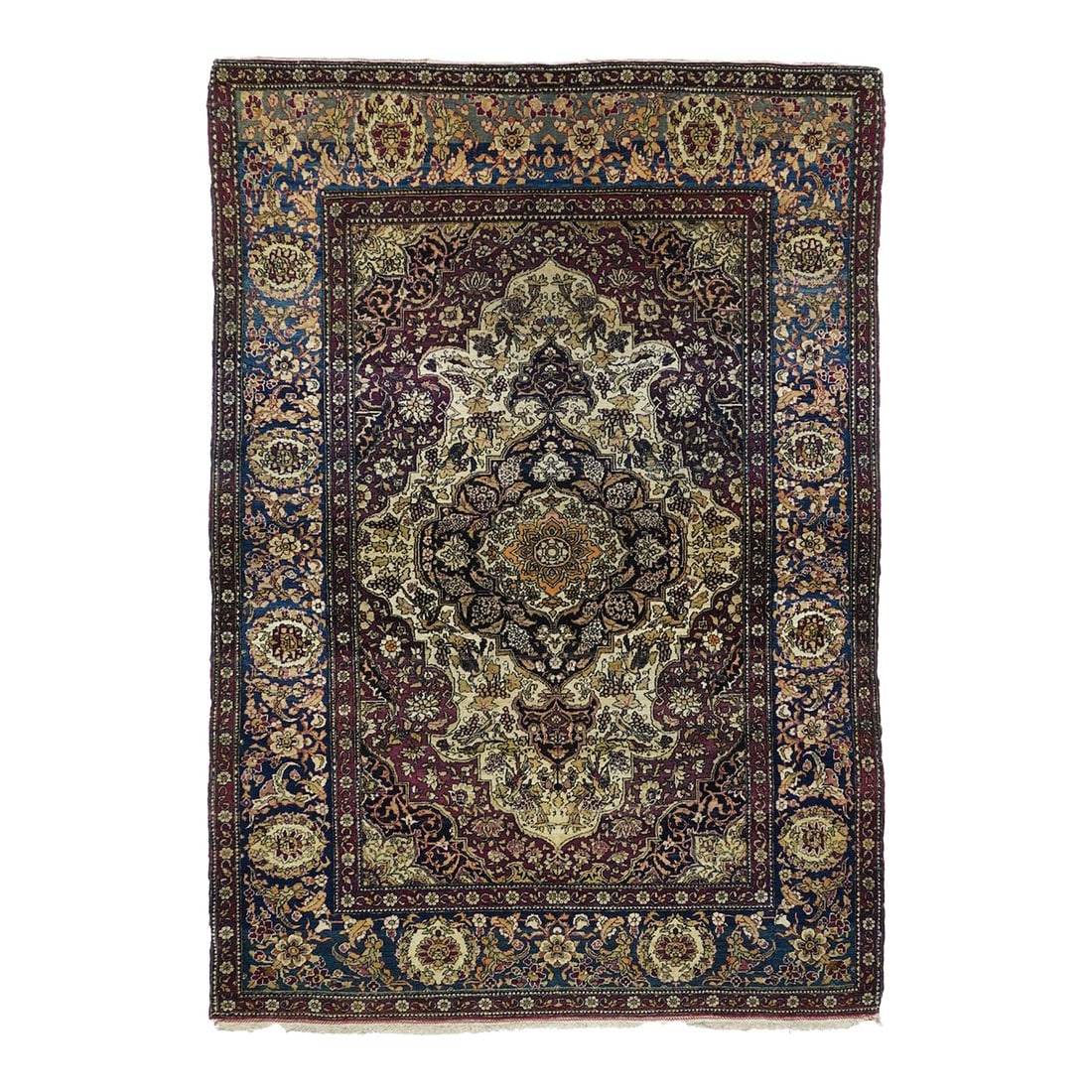 Early 20th Century Persian Tehran Rug 4'7'' X 6'7'' (1 of 7)