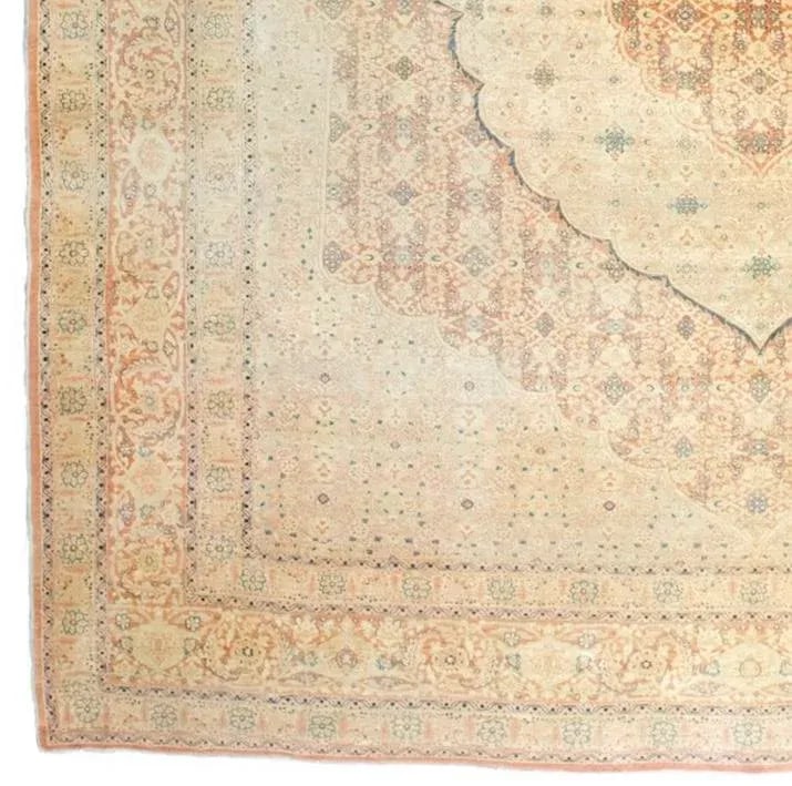 Late 19th Century Fine Persian Haji Jalili Tabriz Rug 9'11" X 11'9" - 4