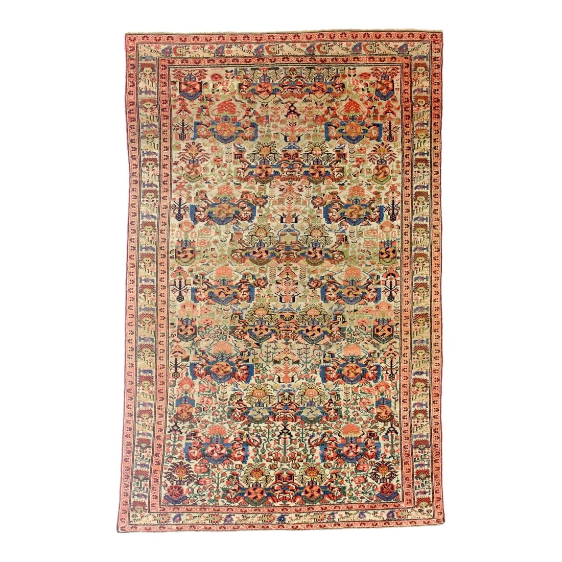 Late 19th Century Persian Farahan Zeleh Sultan Design Rug 3'11" X 6'3" (1 of 5)