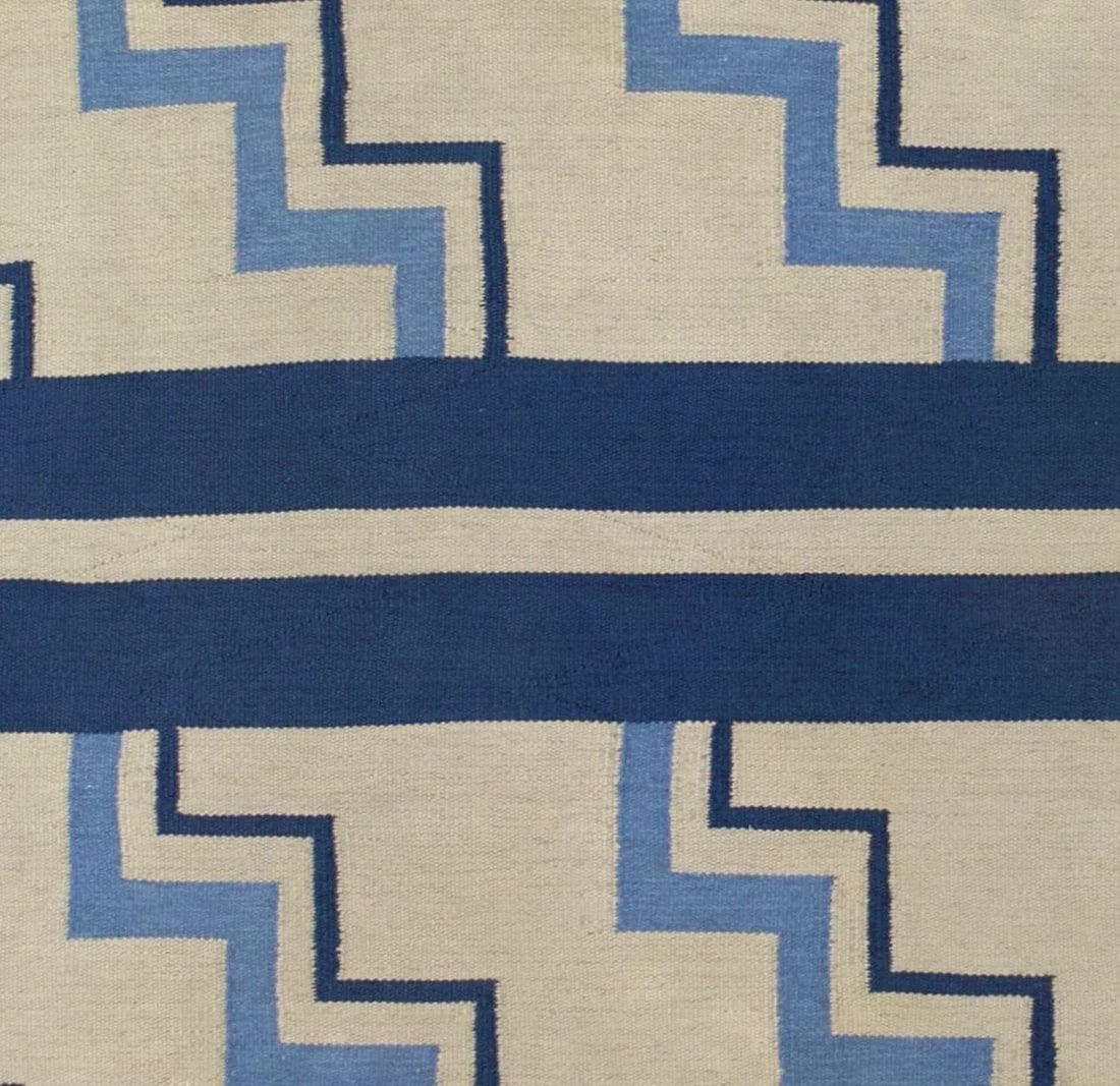 Mid 20th Century Swedish Rug Signed and Dated 8'6" X 12'5" - 3