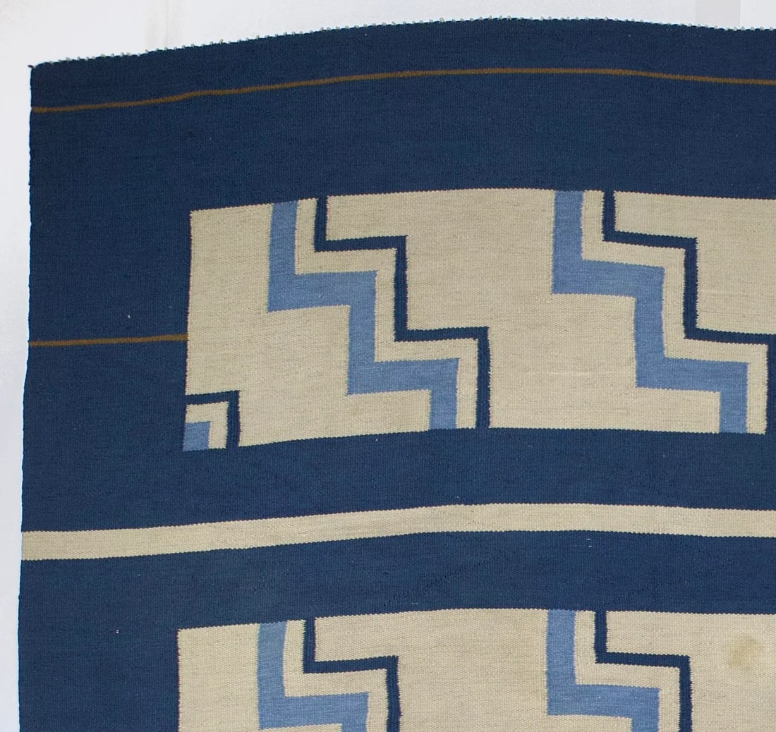 Mid 20th Century Swedish Rug Signed and Dated 8'6" X 12'5" - 4
