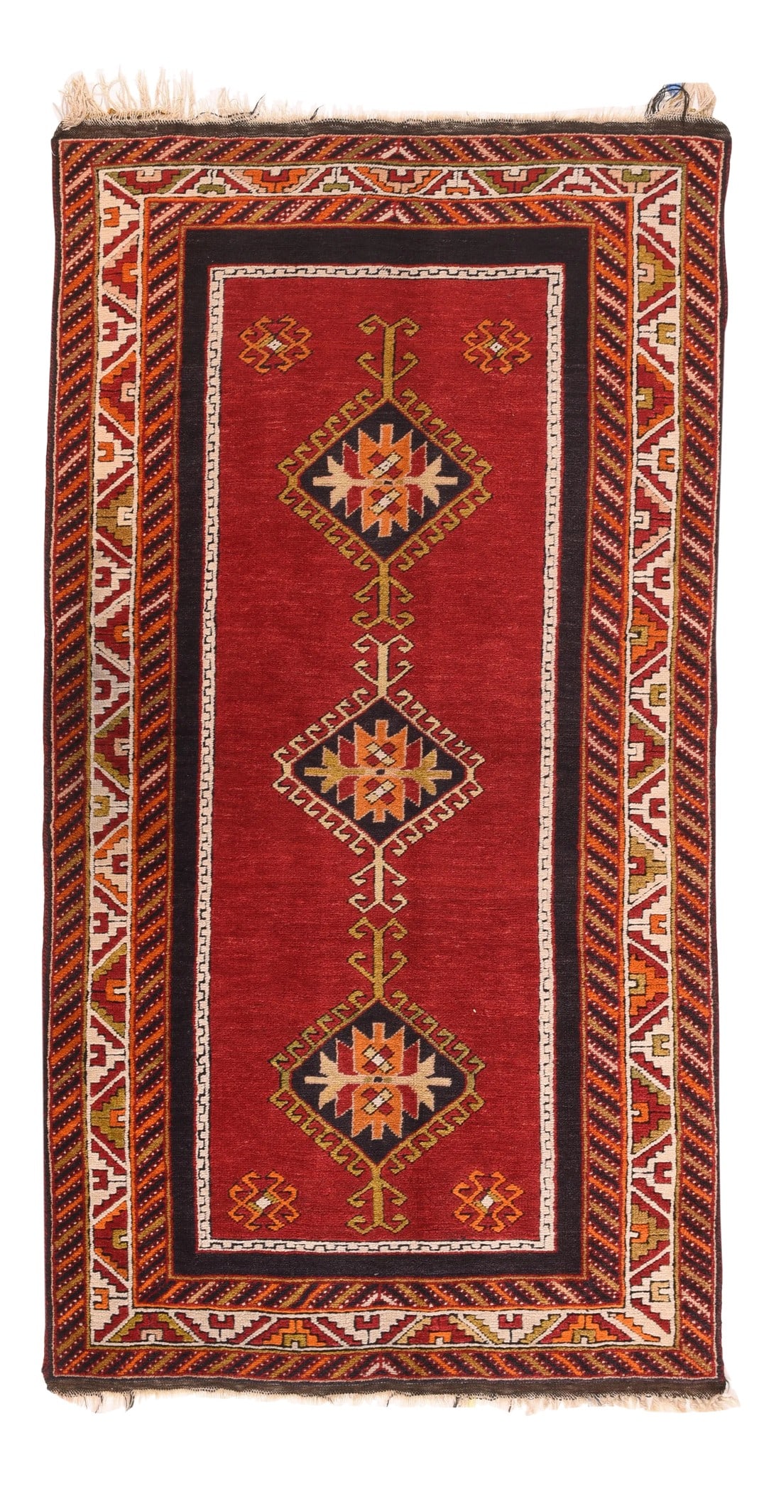 Fine Antique Turkish Tribal Wool Rug 3'3'' X 6'3'': Fine Antique Turkish Tribal Wool Rug 3'3'' x 6'3''. Condition: Alterations: Original Condition Unaltered Imperfections: Some Imperfections Condition Notes: Good Condition Dimensions: Height: 0.01 in.