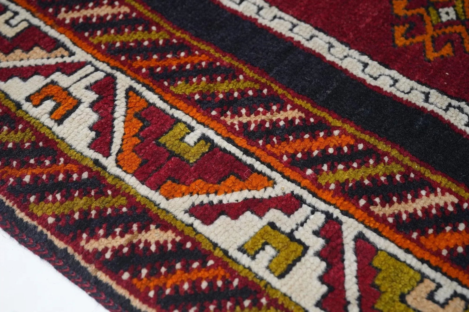 Fine Antique Turkish Tribal Wool Rug 3'3'' X 6'3'' - 6