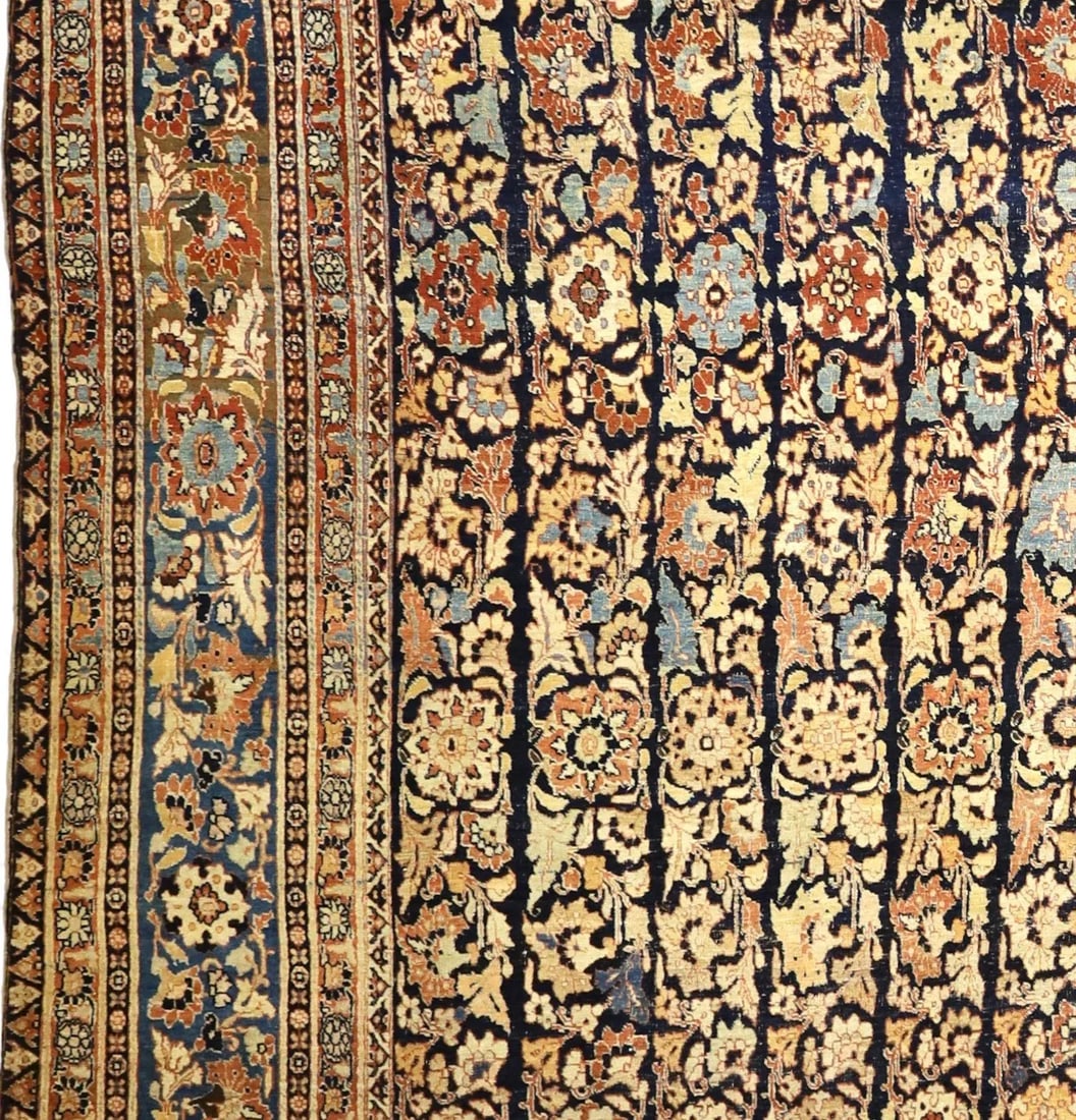 Antique Persian Haji Jalili Tabriz Rug 10'6" X 13'9" - 5
