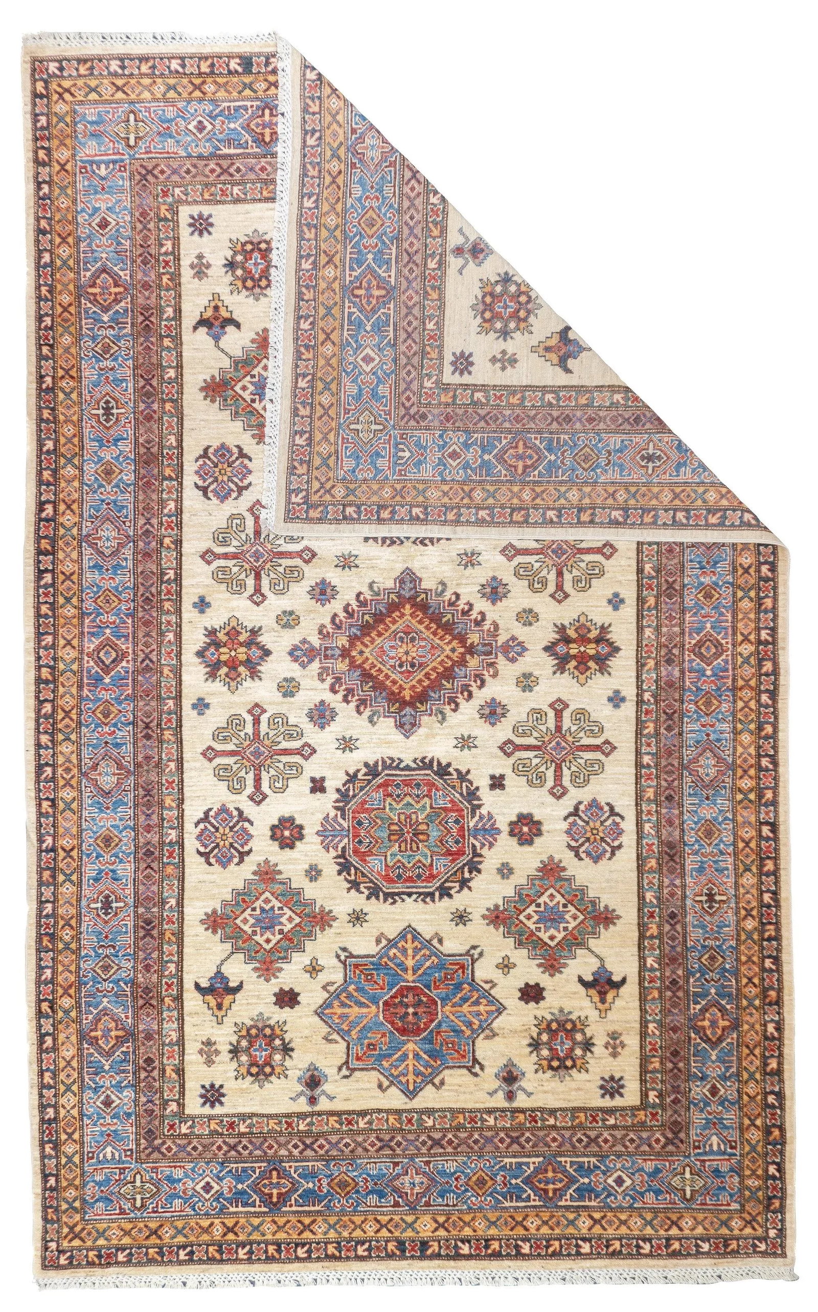 Contemporary Geometric Kazak Rug 5'7'' X 9'1'' - 2