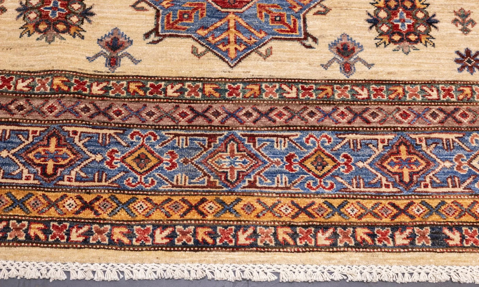 Contemporary Geometric Kazak Rug 5'7'' X 9'1'' - 5
