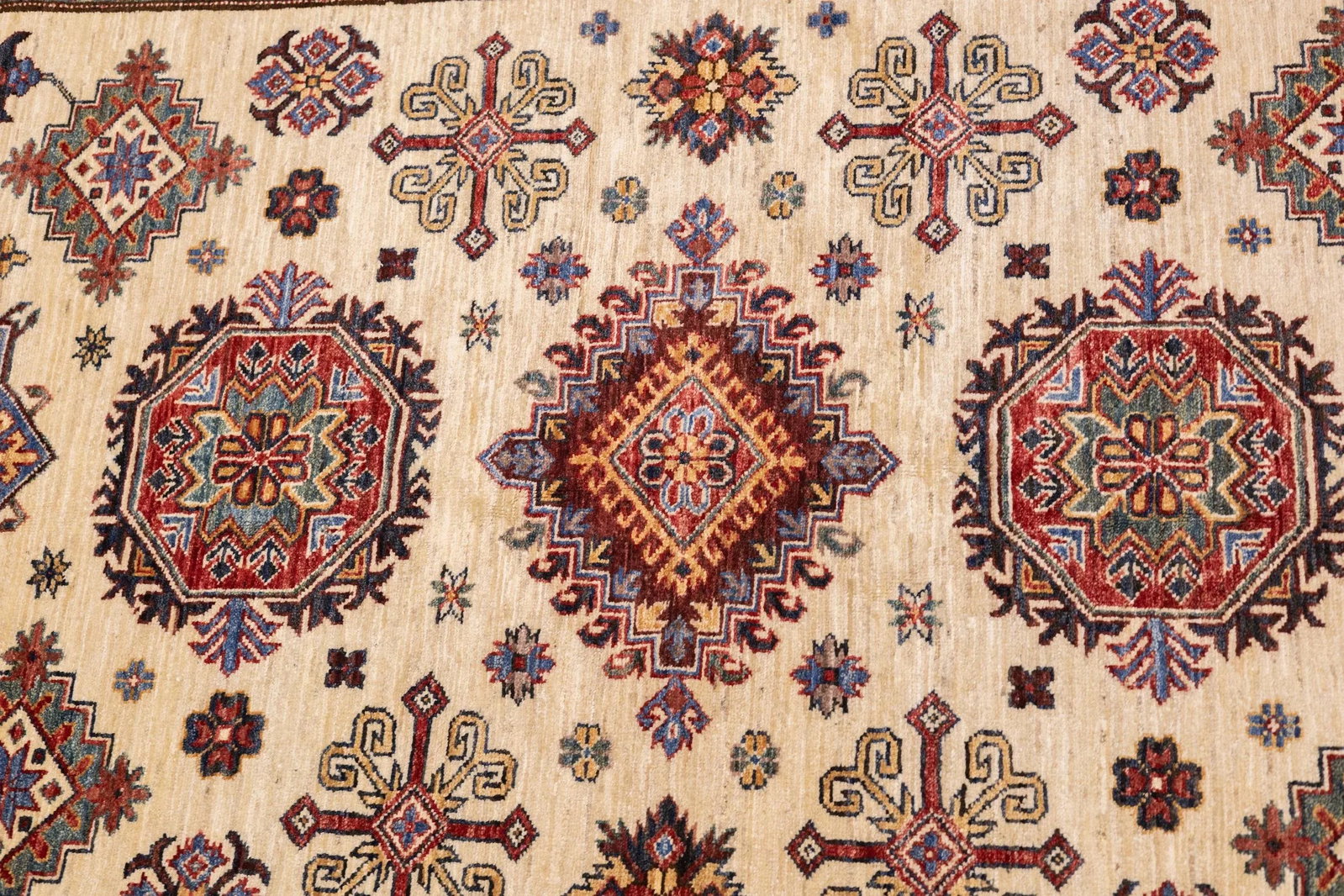 Contemporary Geometric Kazak Rug 5'7'' X 9'1'' - 9