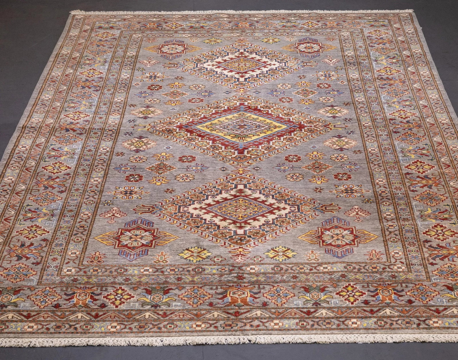 Fine Contemporary Pak Kazak Rug 6'0" X 9'0" - 4