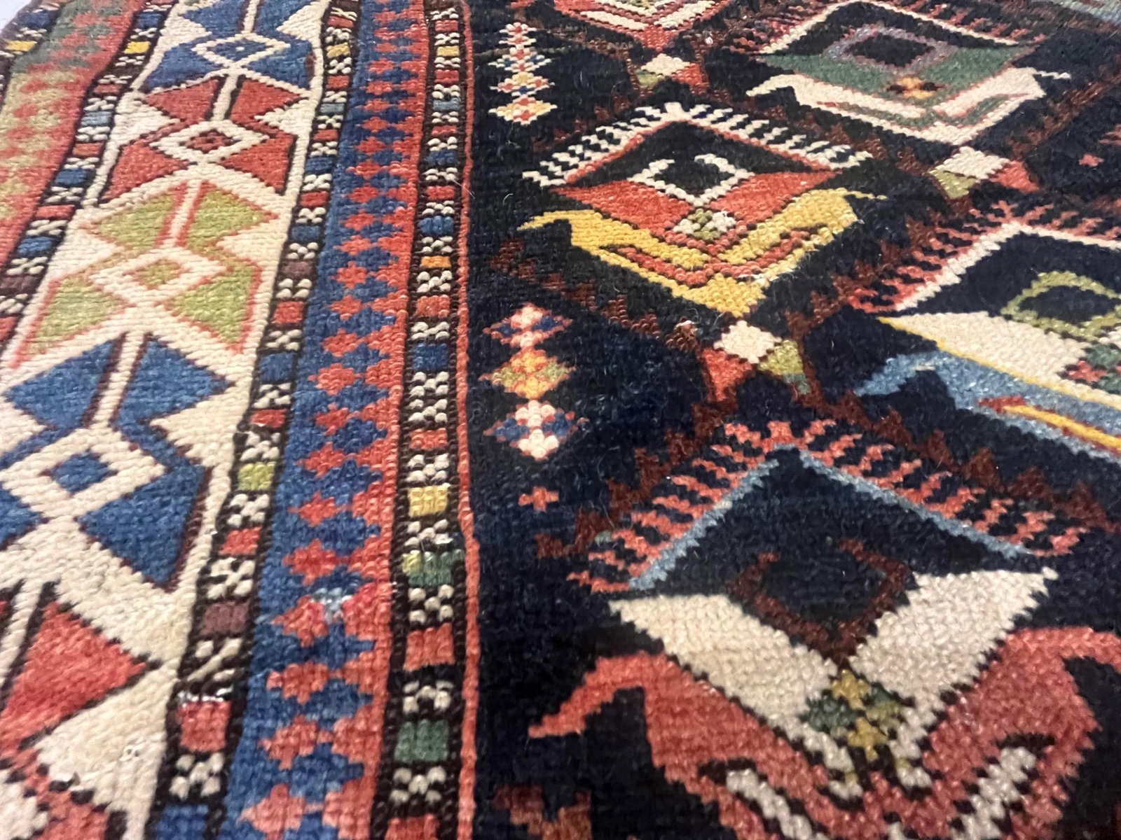 Antique Caucasian Kuba Rug 3'10'' X 5'1'' - 4