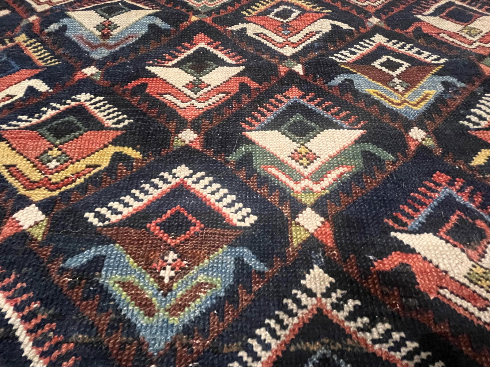 Antique Caucasian Kuba Rug 3'10'' X 5'1'' - 7