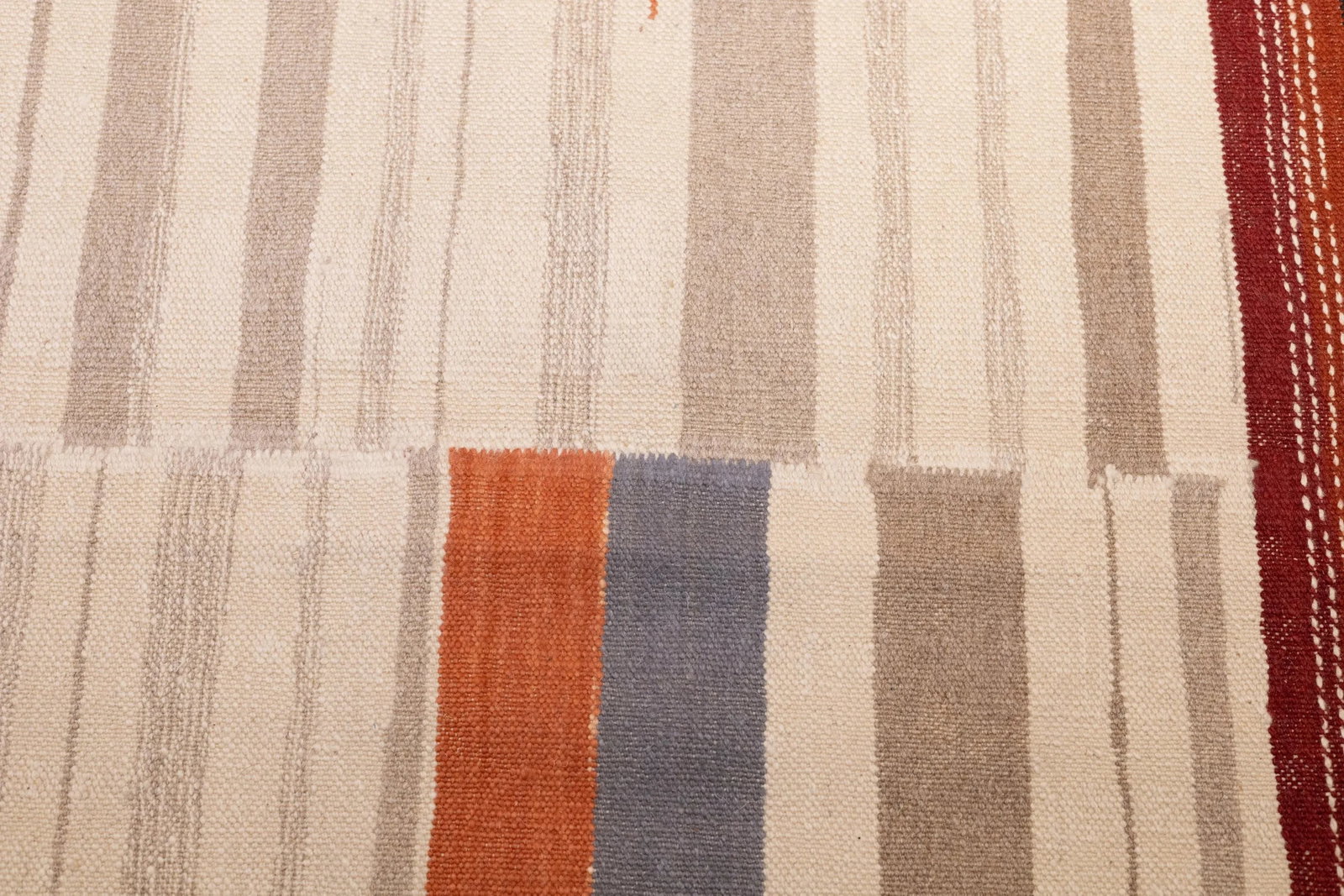 Fine Vintage Scandinavian Kilim Rug 8'4'' X 12'2'' - 3