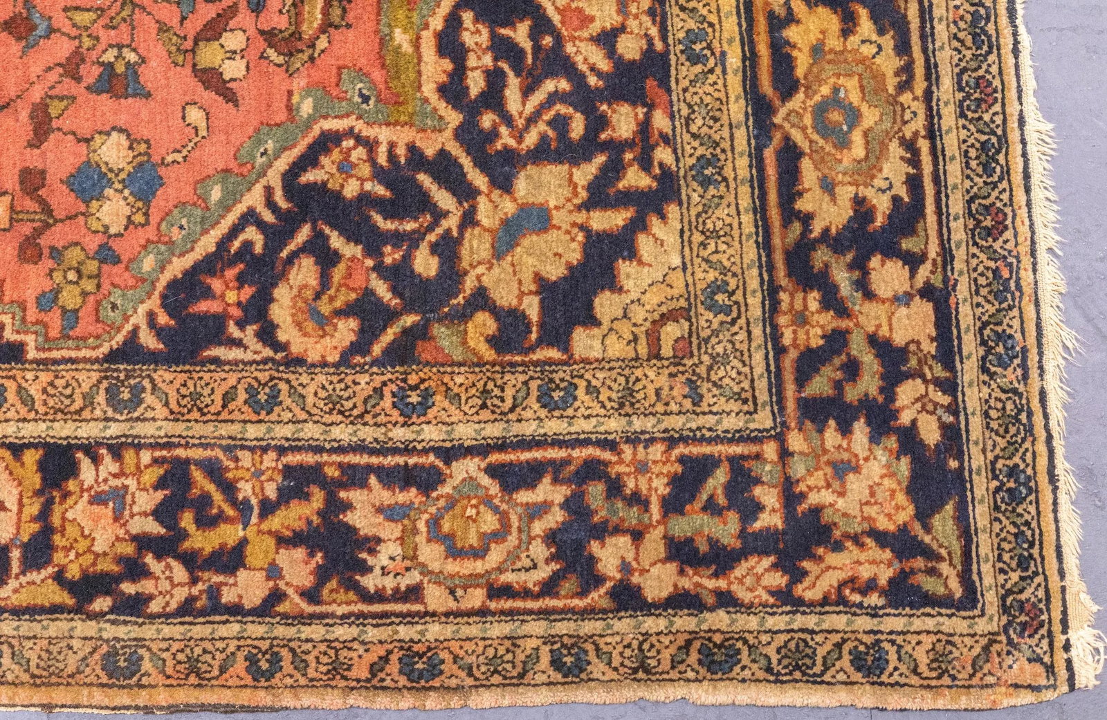 Antique Persian Farahan Sarouk Rug 4'6'' X 6'7'' - 8
