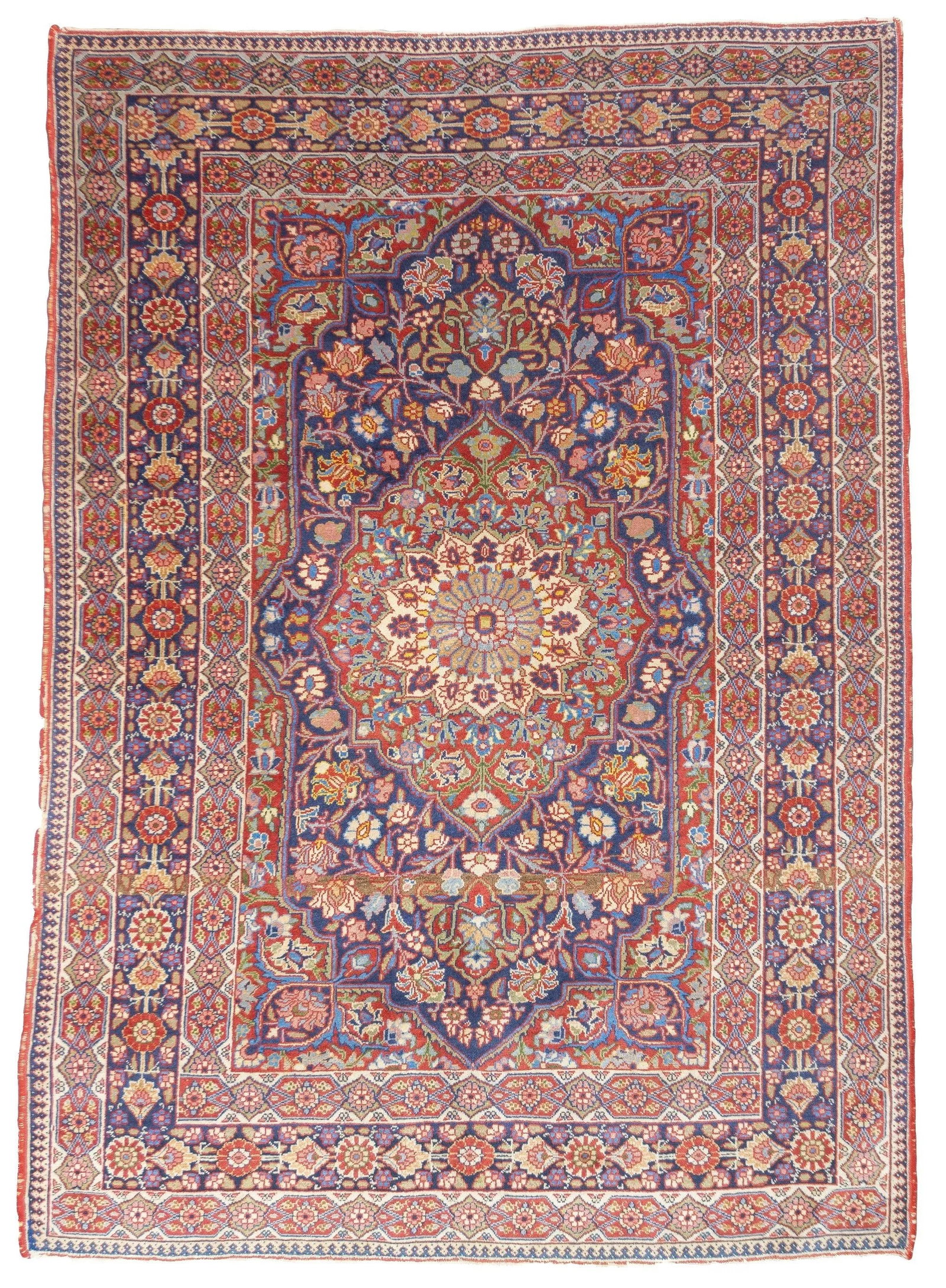 Antique Persian Kashan Rug 4'0" X 5'9'' - 4