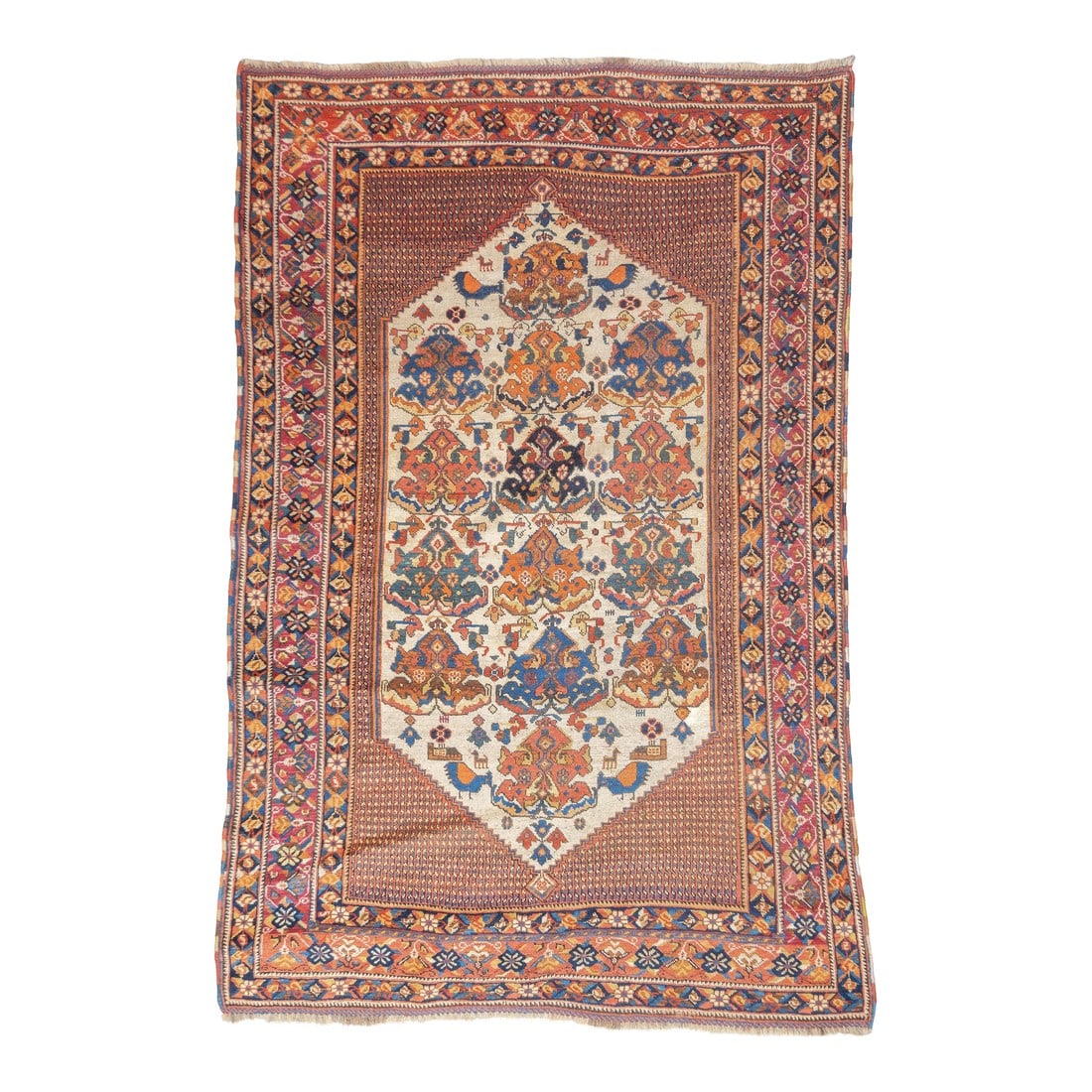 Antique Persian Afshar Rug 4' X 5'10'' (1 of 4)
