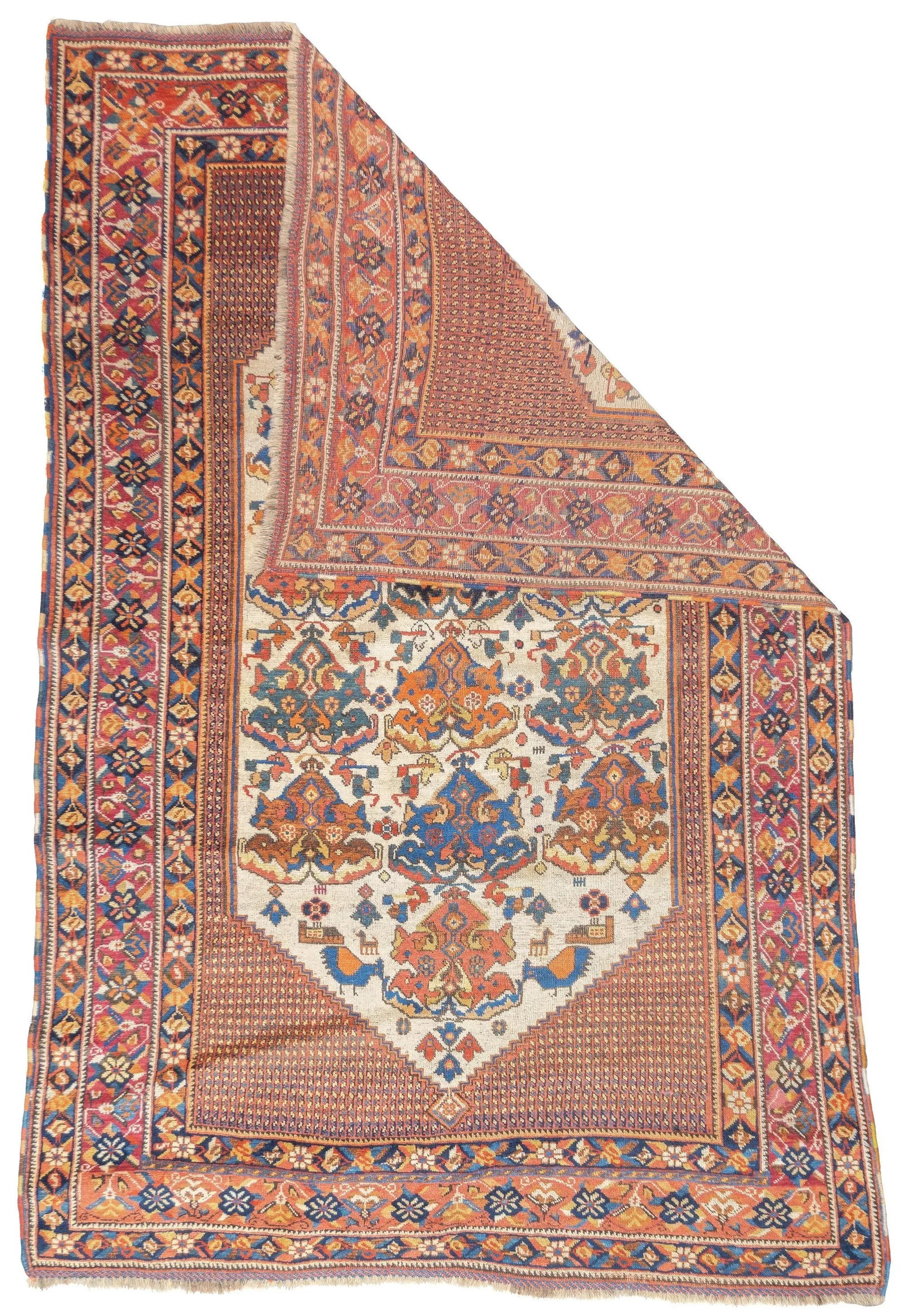 Antique Persian Afshar Rug 4' X 5'10'' - 2
