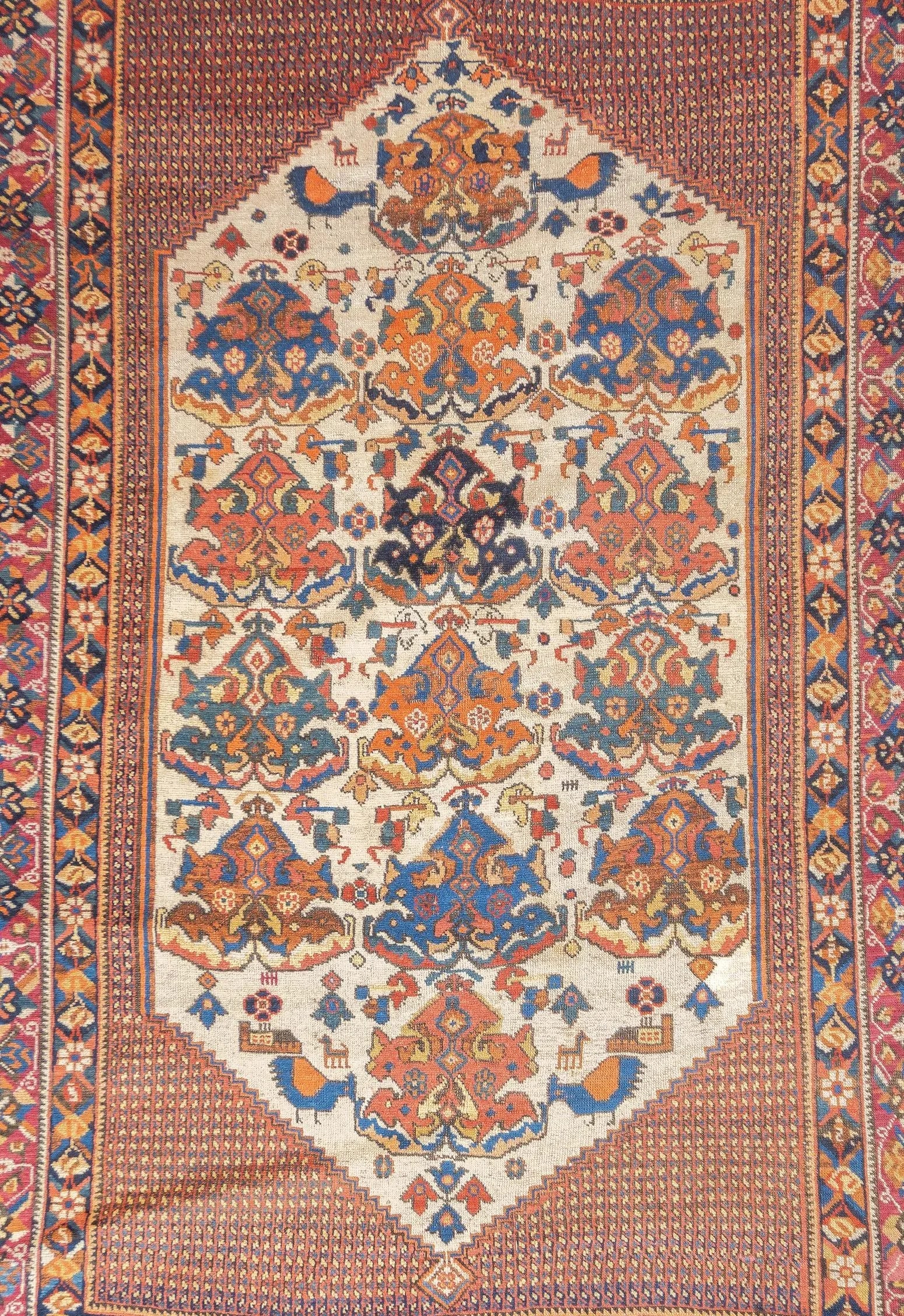 Antique Persian Afshar Rug 4' X 5'10'' - 3
