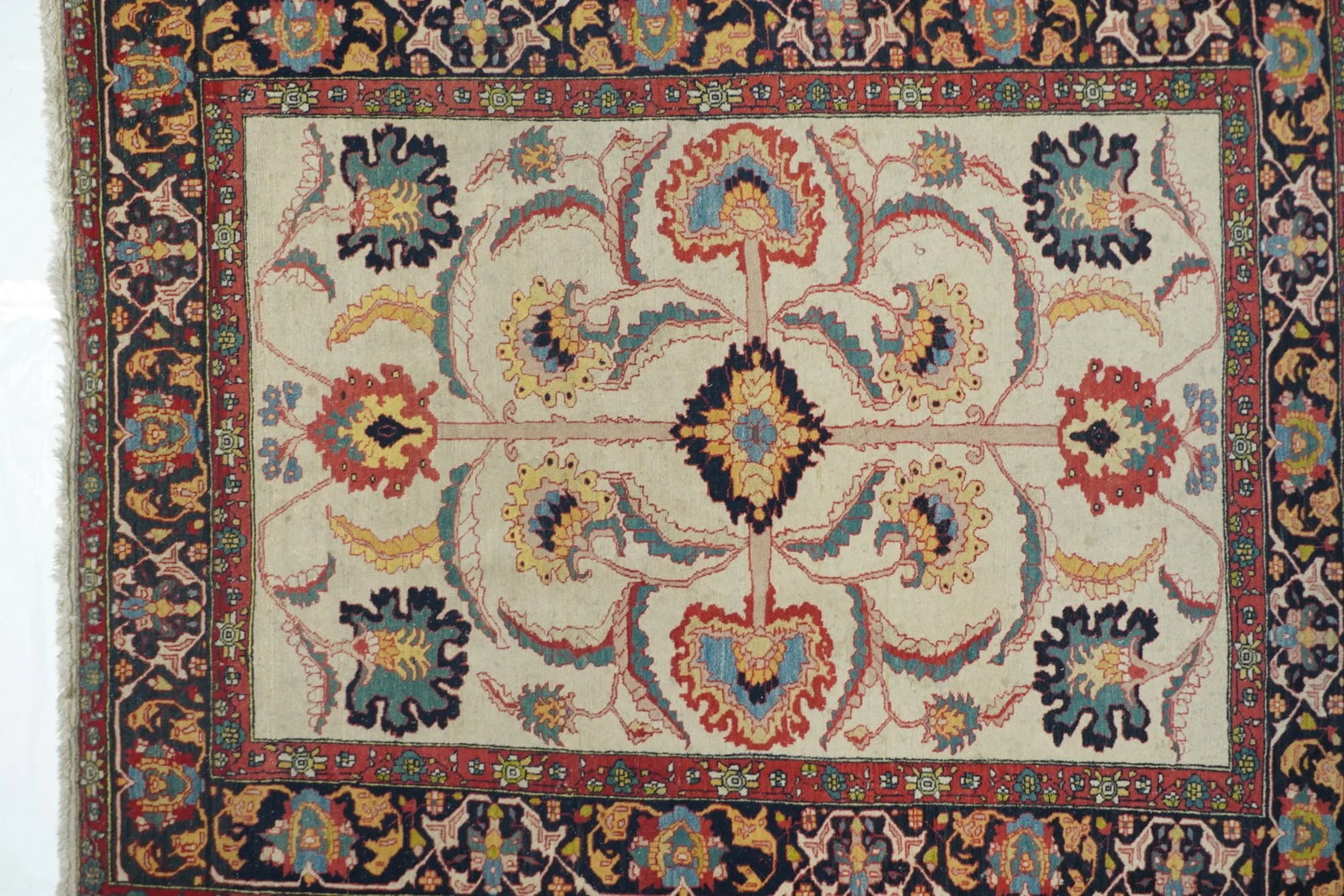 Vintage Red Farahan Persian Area Rug - 5