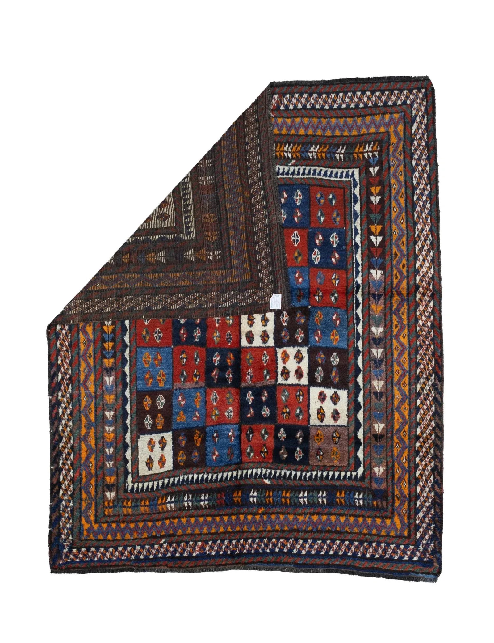 Antique Persian Tribal Lori Rug 6'1" X 7'6" - 2