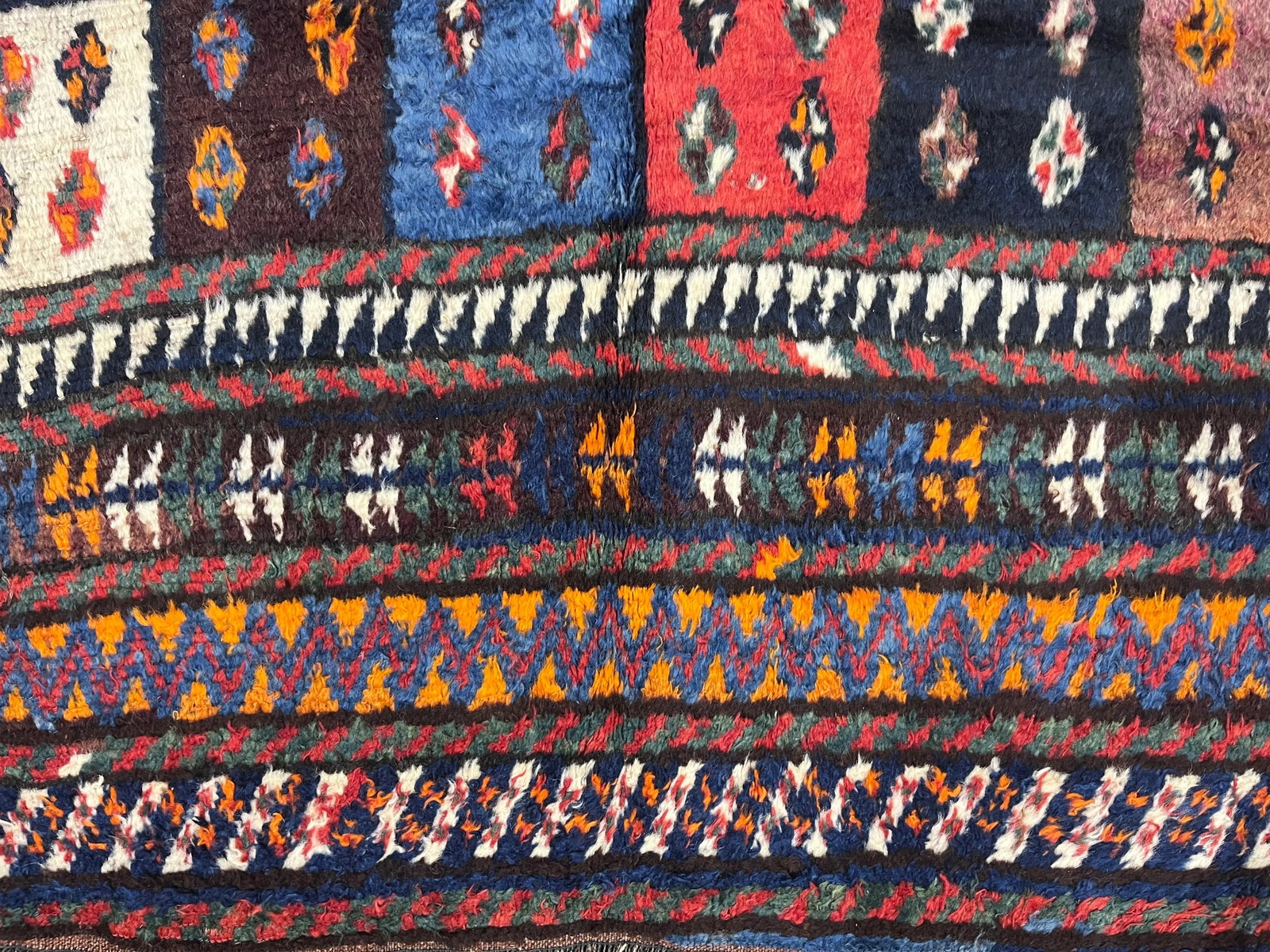 Antique Persian Tribal Lori Rug 6'1" X 7'6" - 3