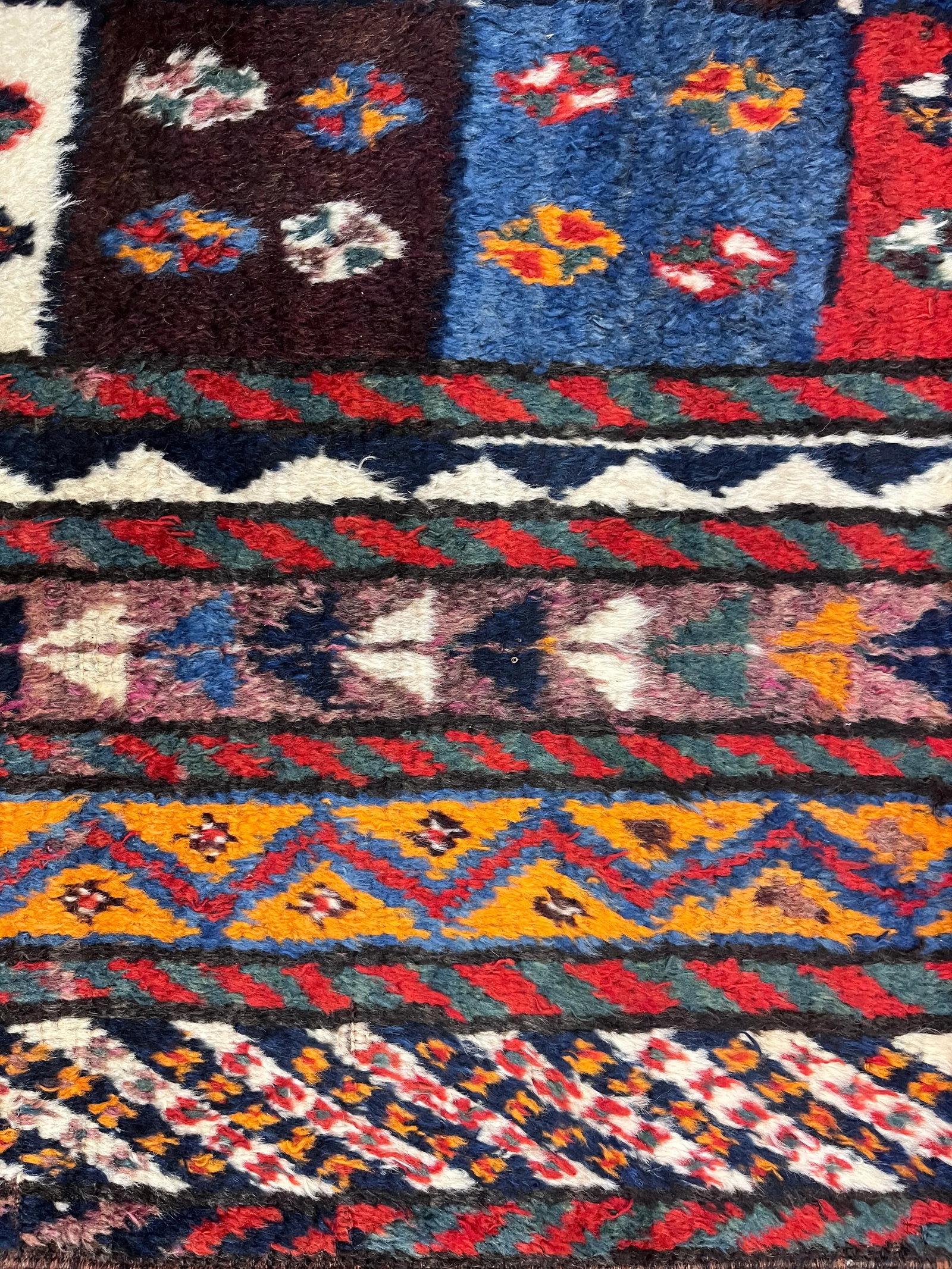 Antique Persian Tribal Lori Rug 6'1" X 7'6" - 6