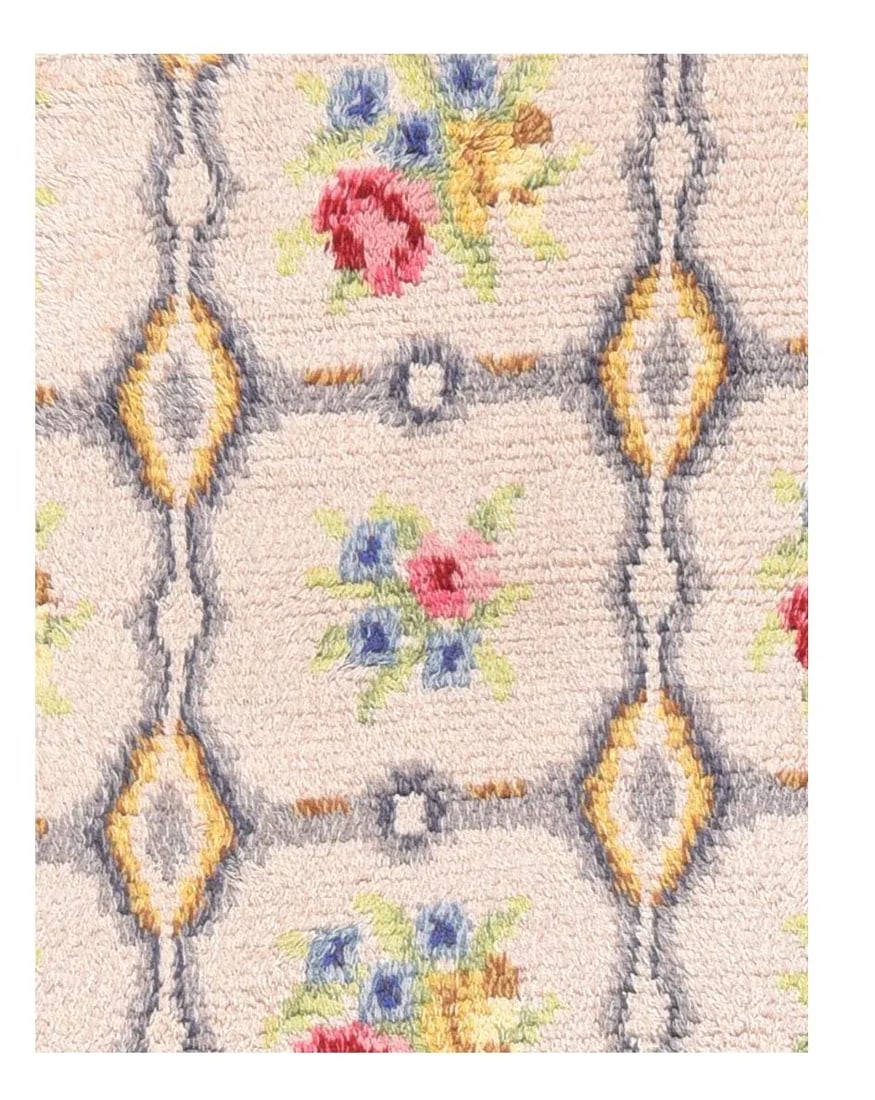 Vintage European Floral Garden Design Rug - 3