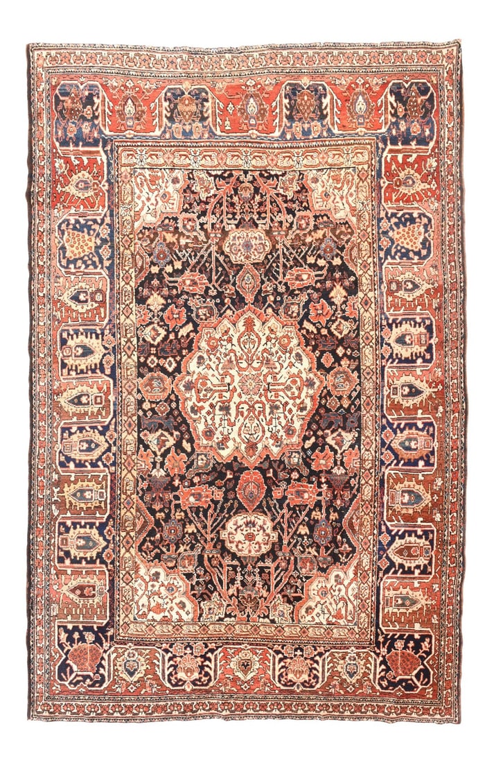 Antique Red Bakhtiari Persian Area Rug (1 of 4)