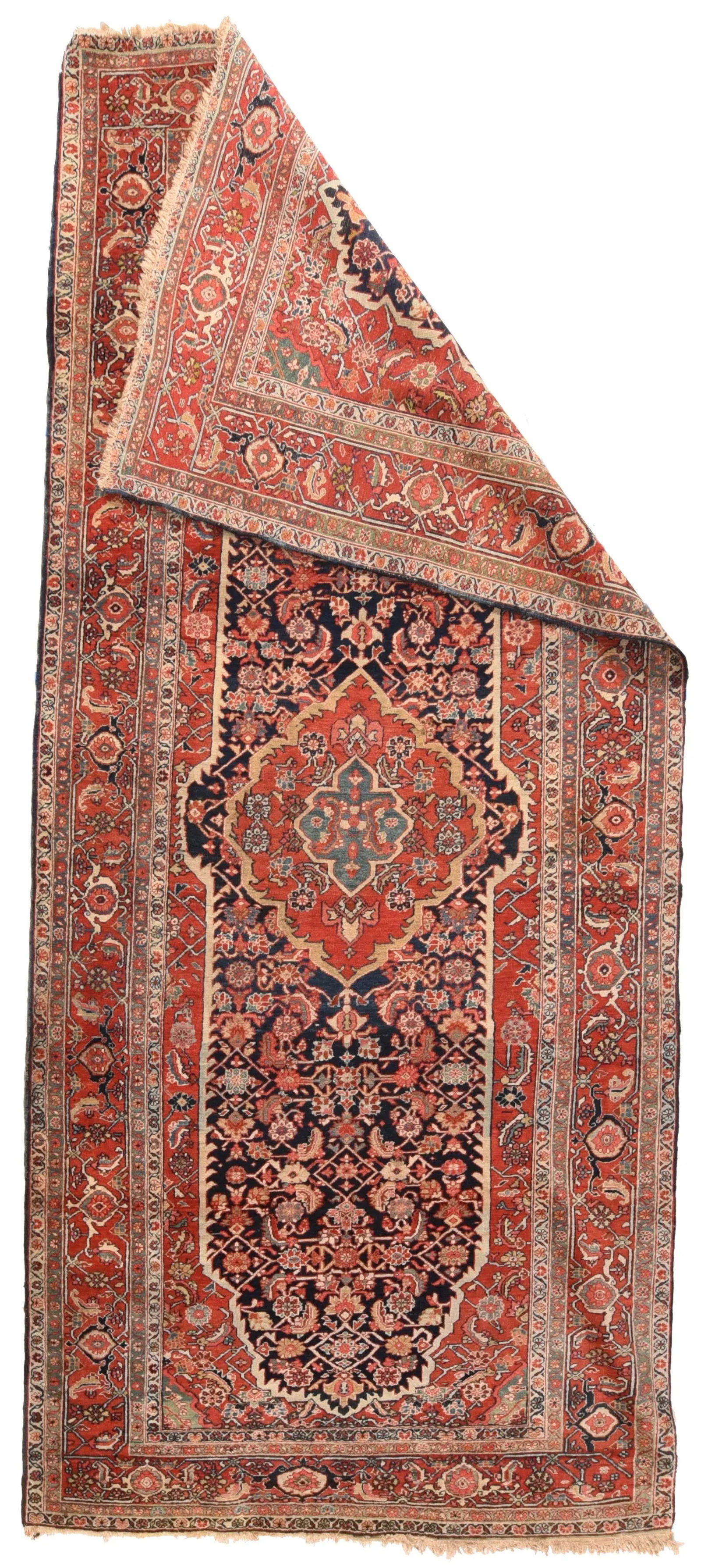 Antique Rust Persian Heriz Serapi Area Rug - 2