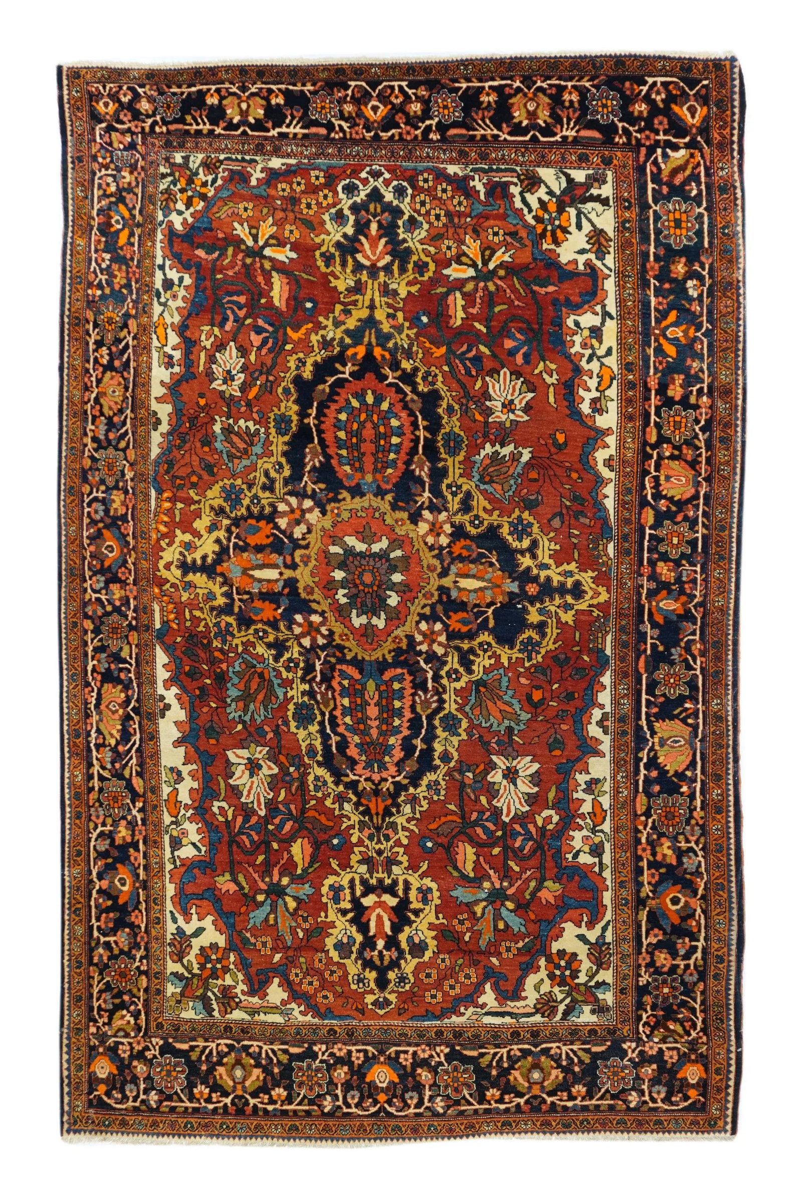 Antique Rose Farahan Persian Area Rug - 2