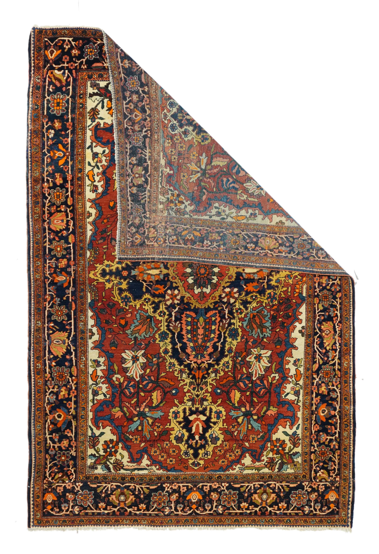 Antique Rose Farahan Persian Area Rug - 3