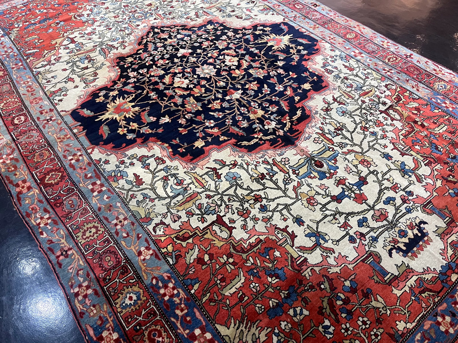 Fine Antique Persian Farahan Sarouk Rug 6'3" X 10'0" - 3