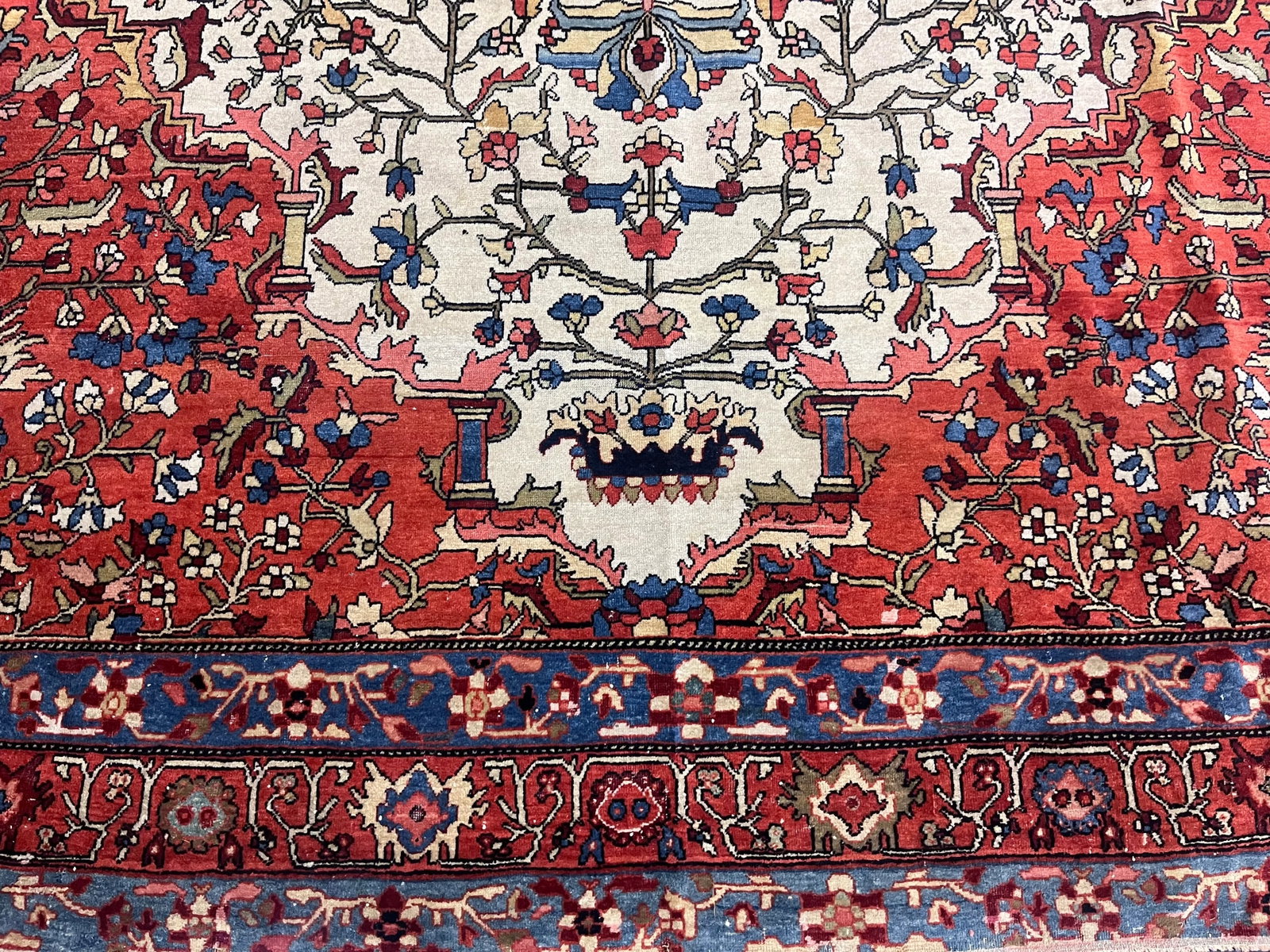 Fine Antique Persian Farahan Sarouk Rug 6'3" X 10'0" - 7