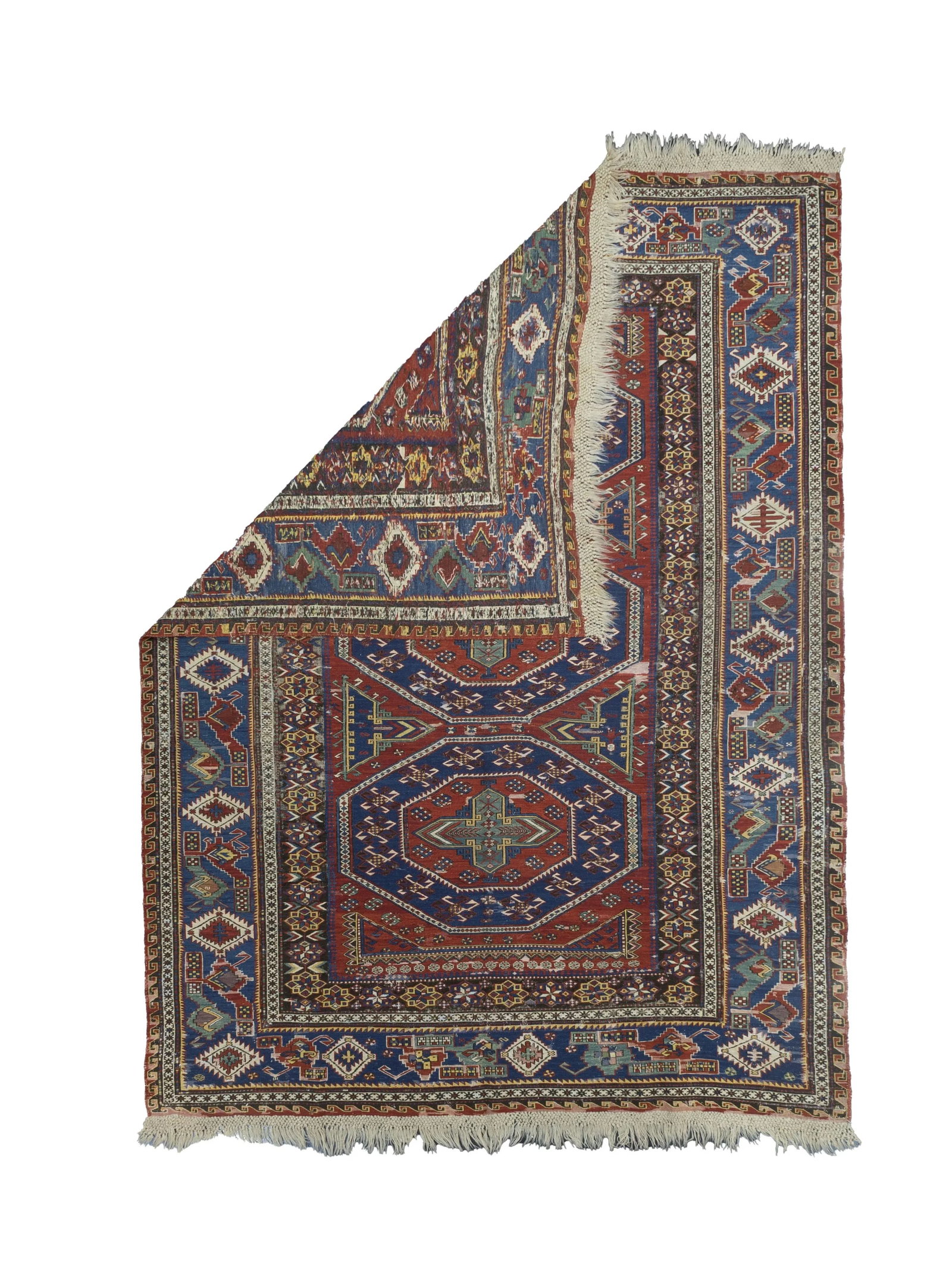 Fine Antique Caucasian Sumak Rug 6'10" X 9'5" - 2
