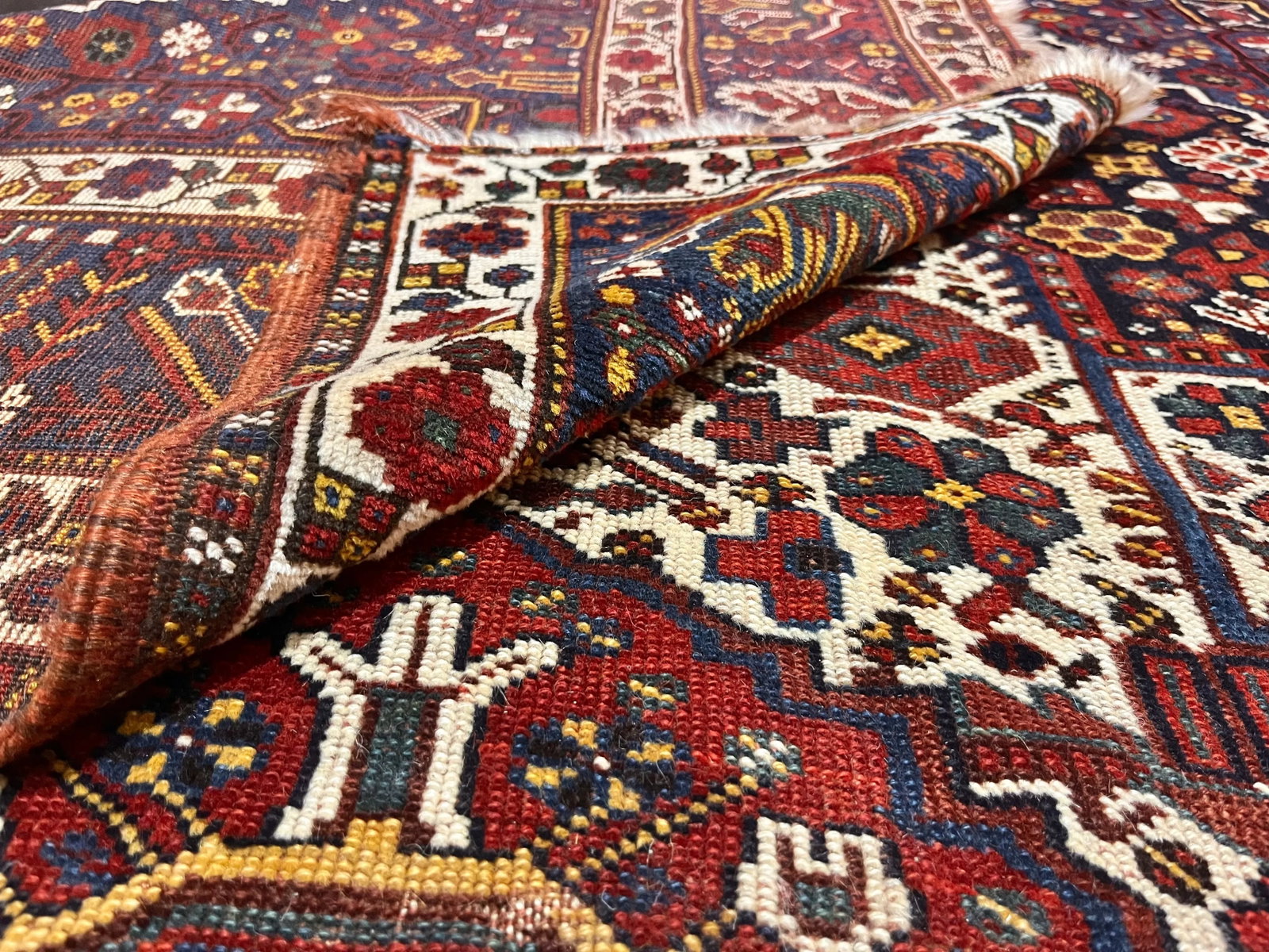 Antique Persian Qashqai Rug 6'2" X 8'4" - 7