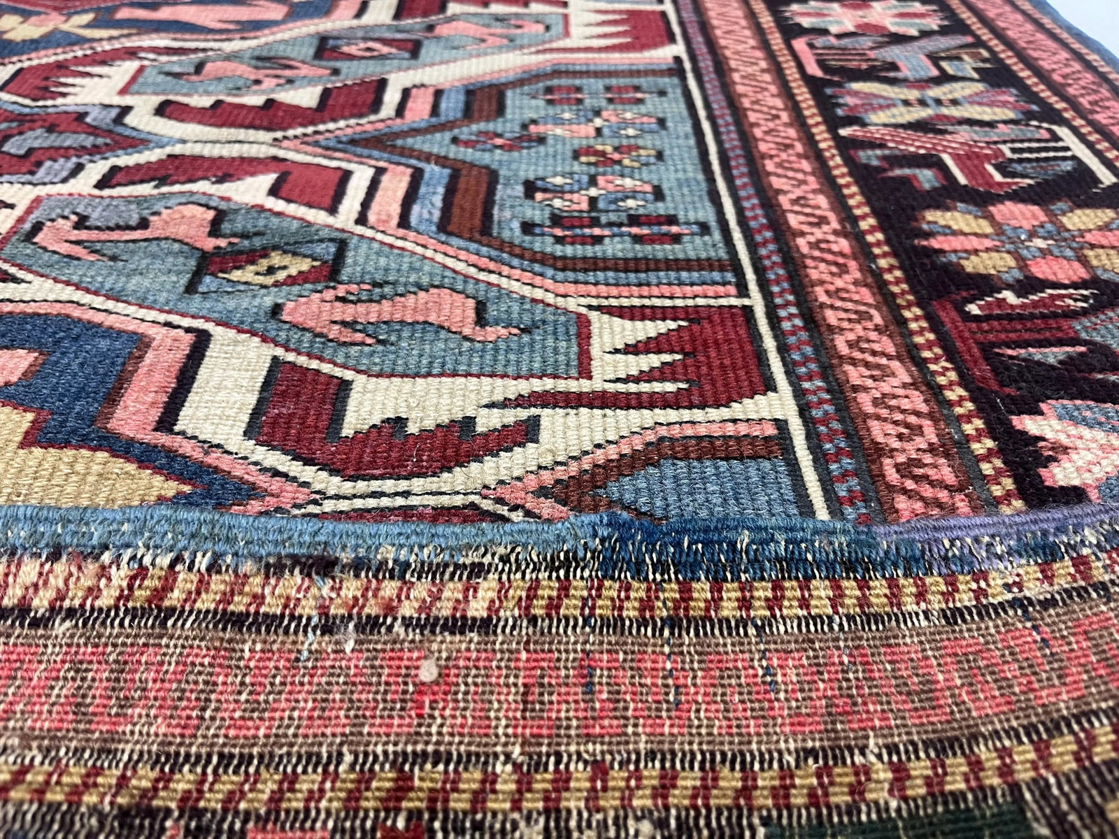 Fine Antique Caucasian Kuba Rug 3'7" X 5'1" - 4