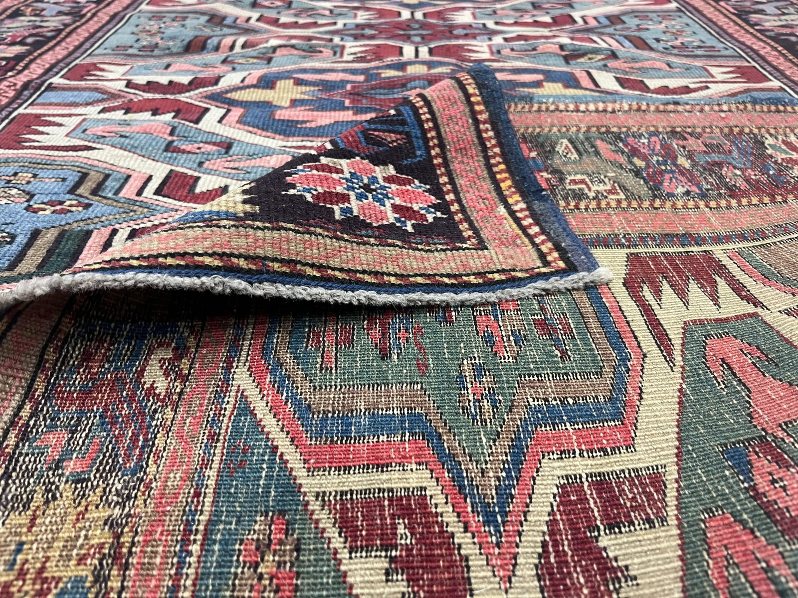 Fine Antique Caucasian Kuba Rug 3'7" X 5'1" - 5