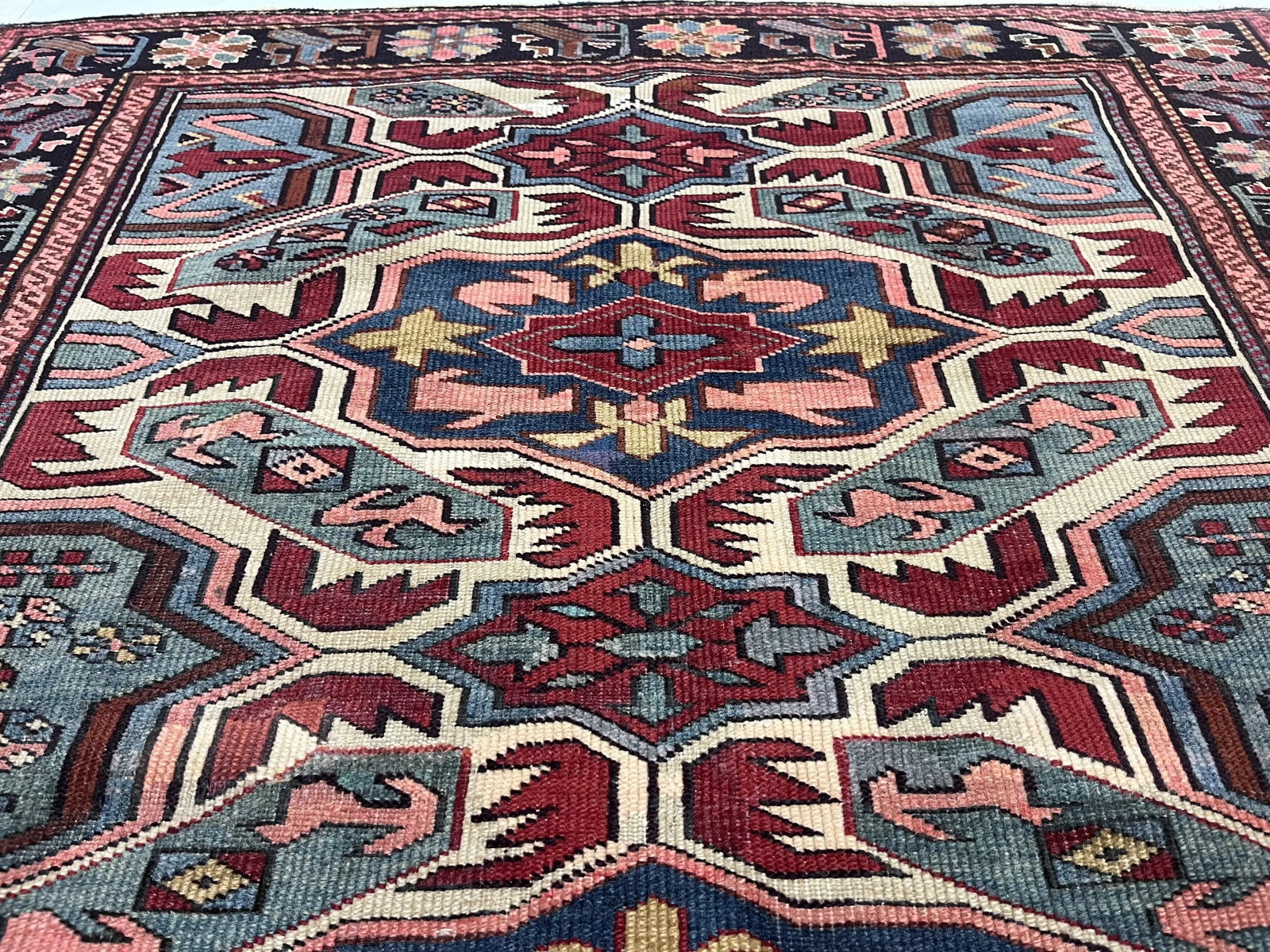 Fine Antique Caucasian Kuba Rug 3'7" X 5'1" - 6
