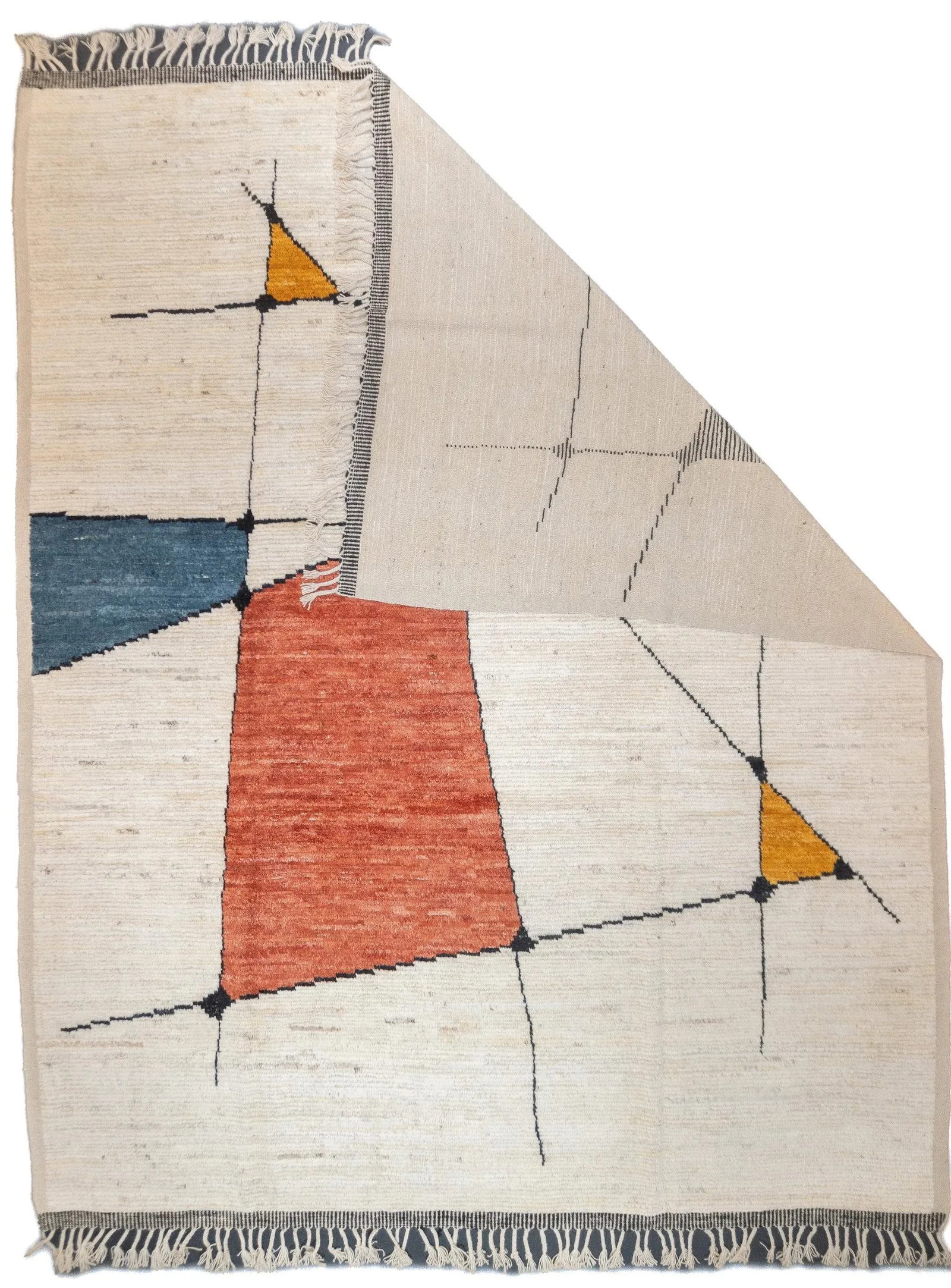 Fine Contemporary Moroccan Wool Rug 8'0" X 10'1'' - 2