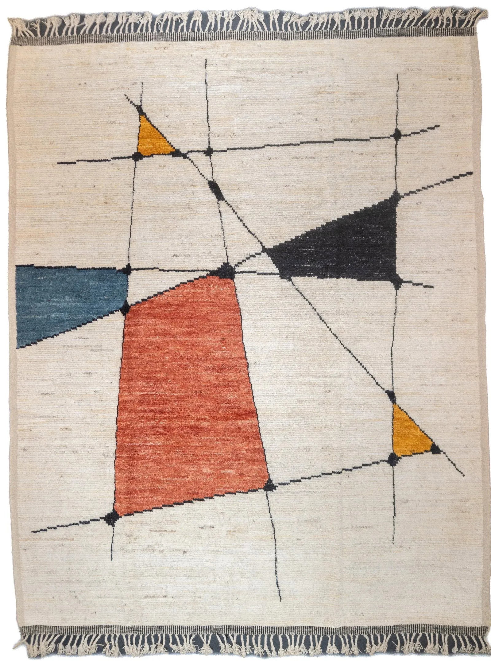 Fine Contemporary Moroccan Wool Rug 8'0" X 10'1'' - 3