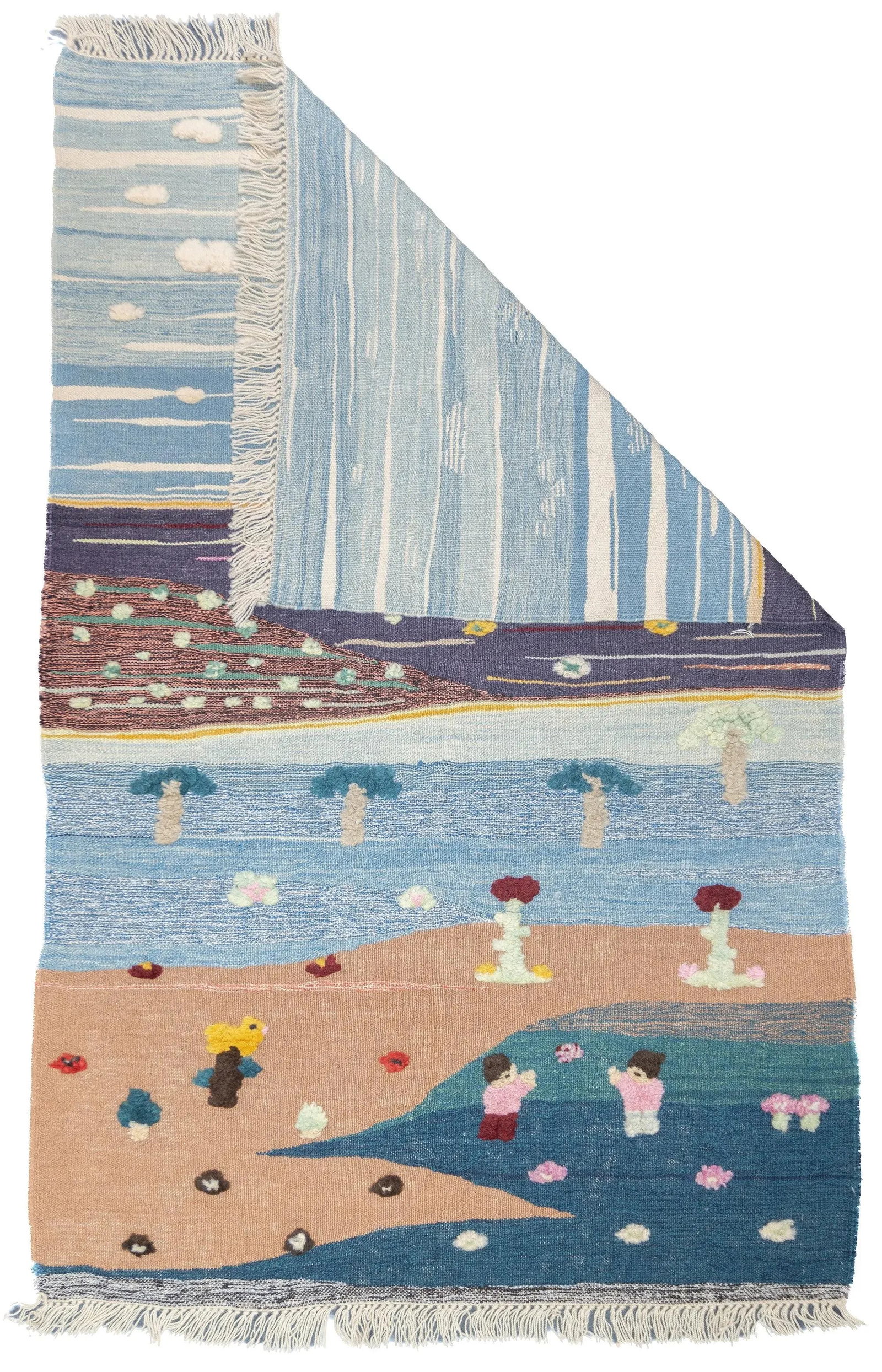 Fine Vintage Turkish Kilim Rug 4'0" X 6'3'' - 2