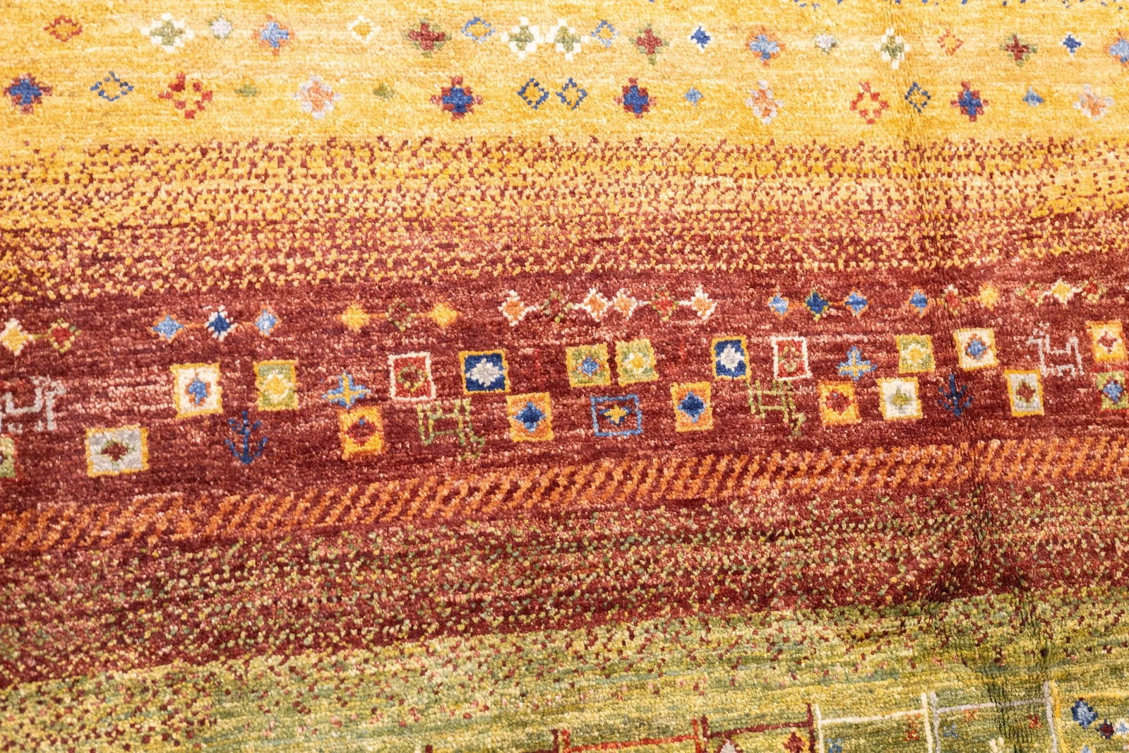 Contemporary Gabbeh Rug 6'8'' X 9'7'' - 12