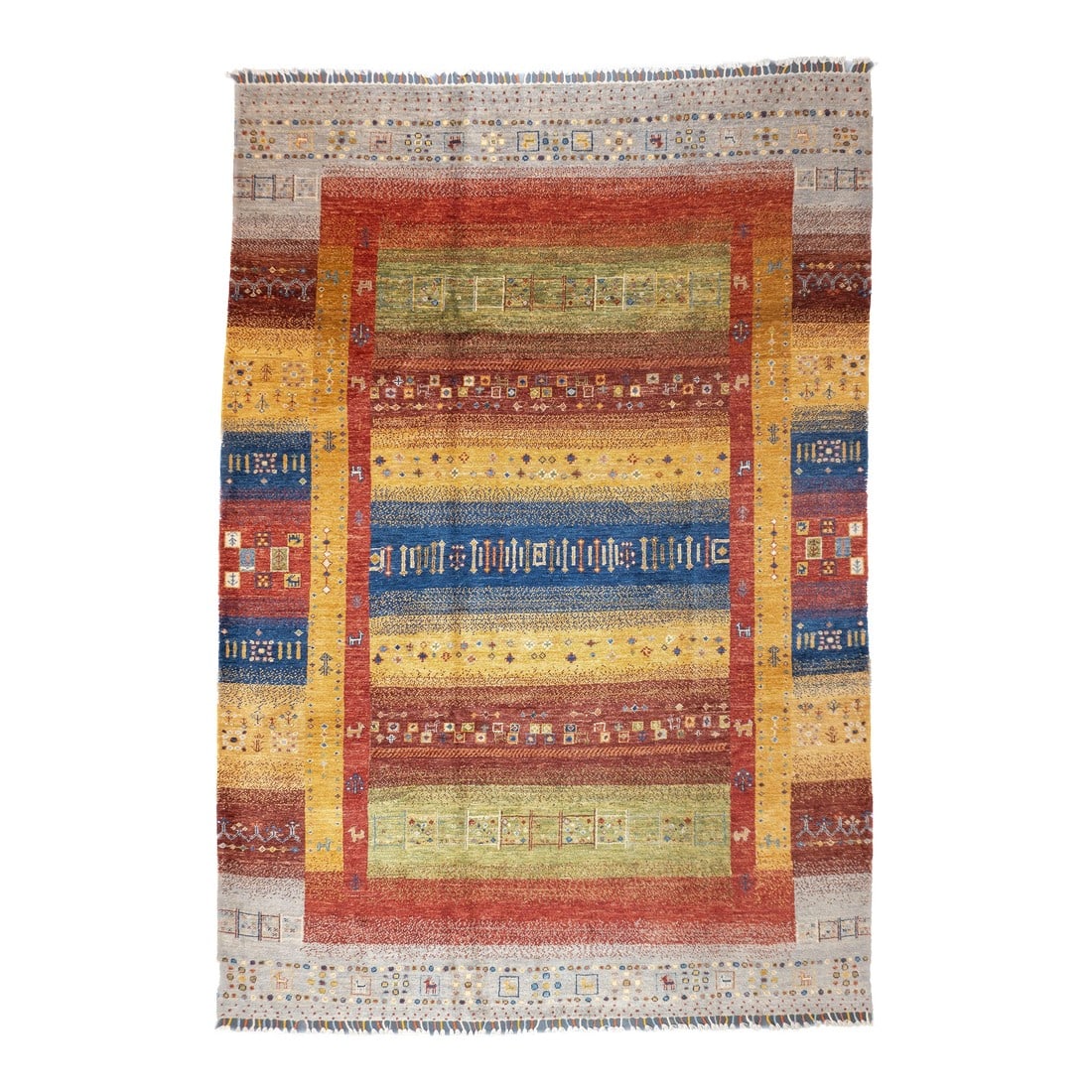 Contemporary Gabbeh Rug 6'8'' X 9'7'' (1 of 12)
