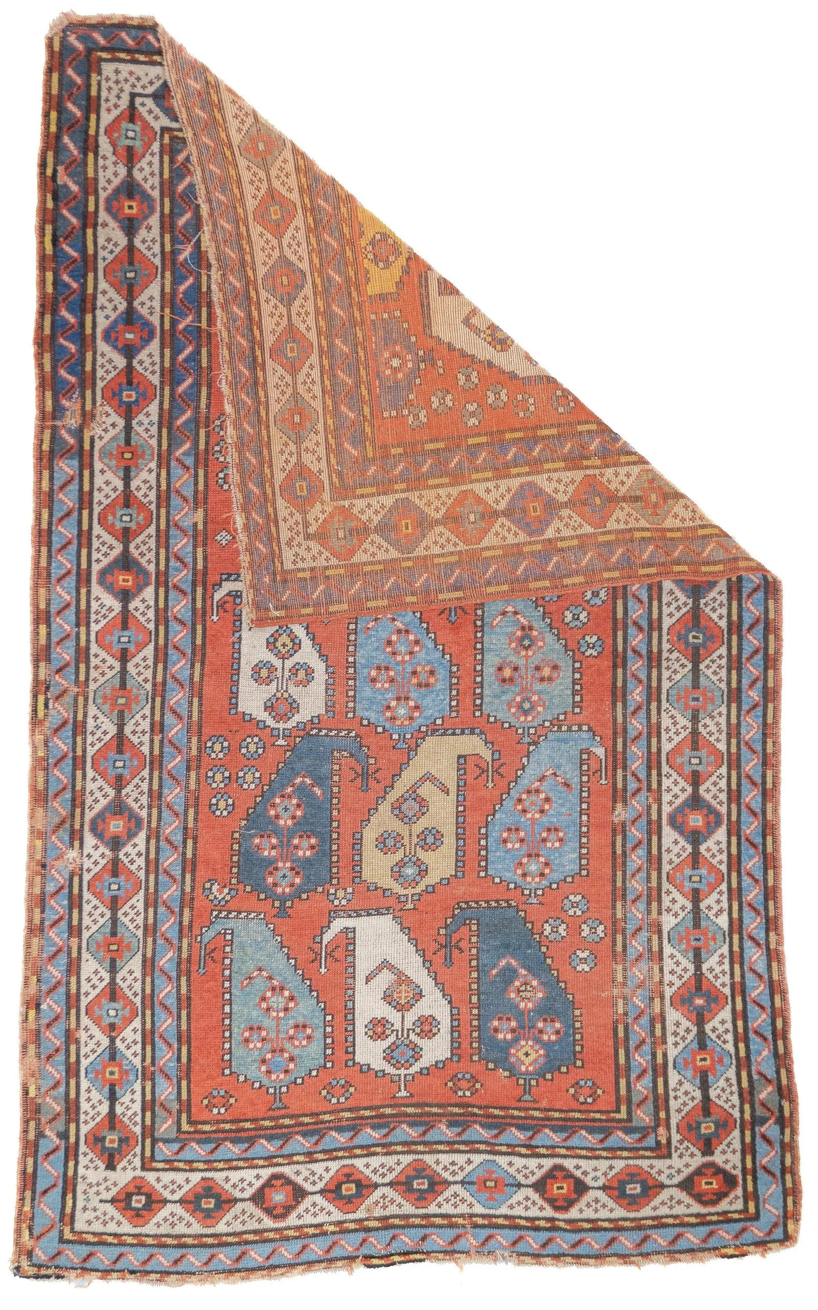Late 19th Century Kazak Rug 3'9'' X 6'1'' - 2