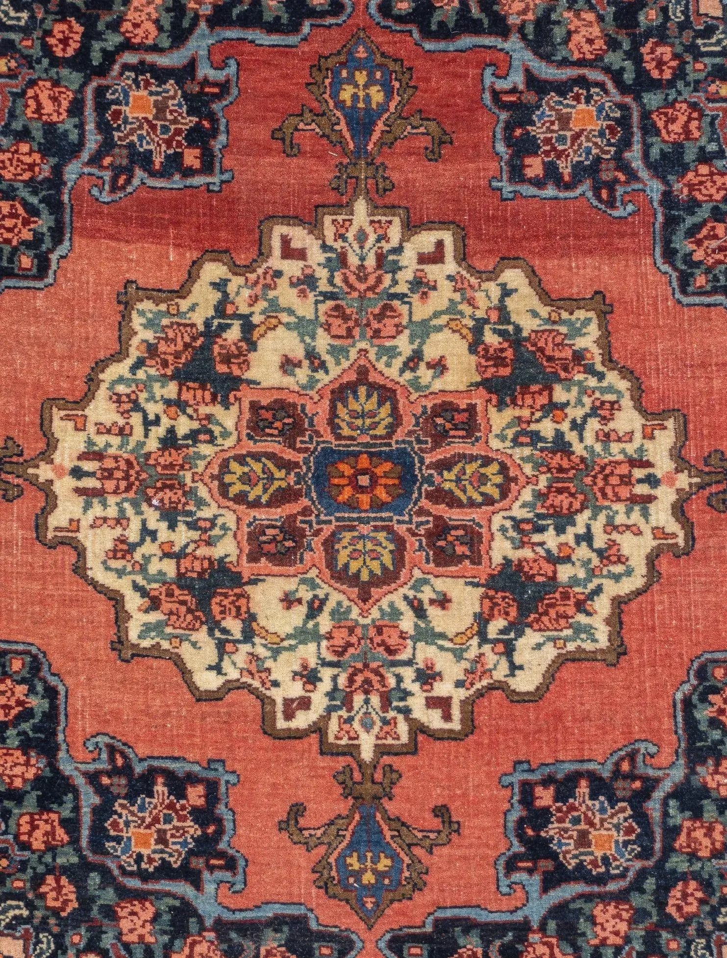 Late 19th Century Fine Antique Persian Farahan Sarouk Rug 2'3'' X 2'11'' - 3
