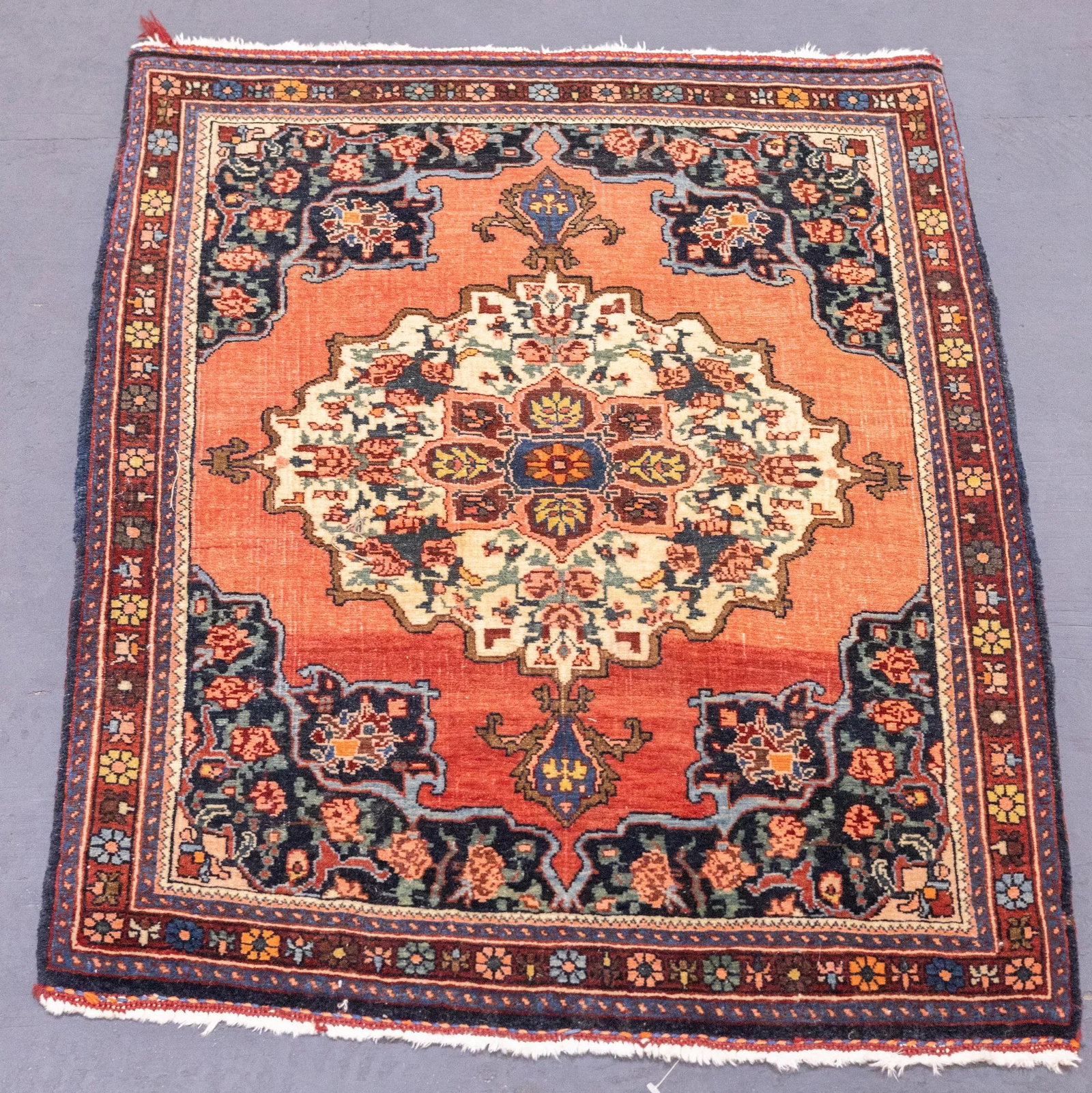 Late 19th Century Fine Antique Persian Farahan Sarouk Rug 2'3'' X 2'11'' - 4